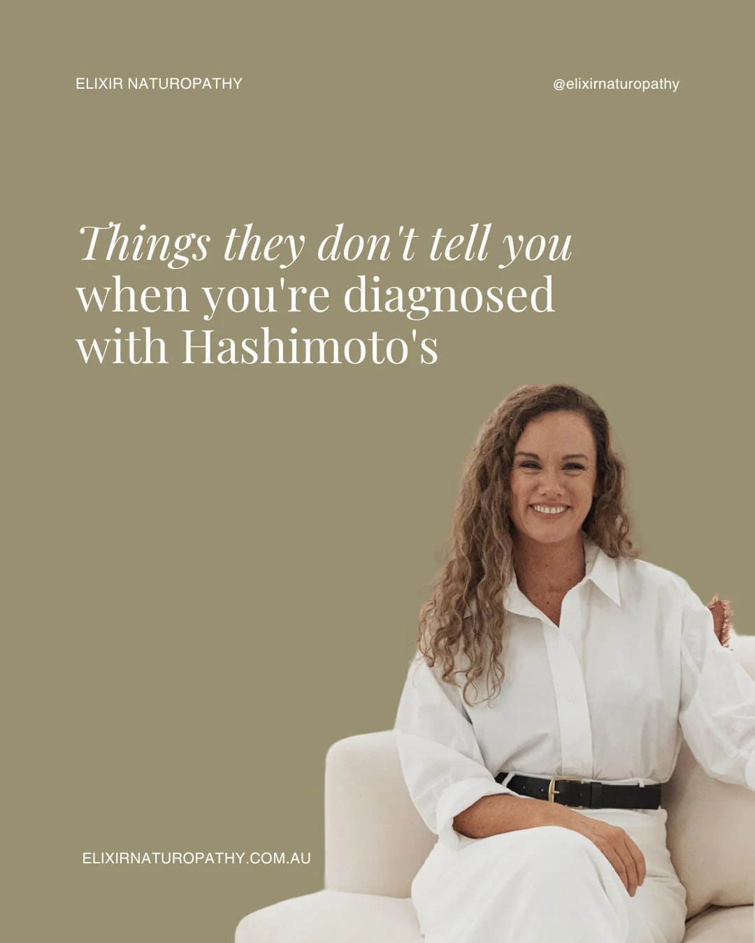 Hashimoto&rsquo;s is not a life sentence, even if it feels like one⁠
☝️I want you to read that again.⁠
⁠
Being diagnosed with Hashimoto&rsquo;s can feel heavy.⁠
For many people, it comes with fear, confusion, and the sense that this is something you 