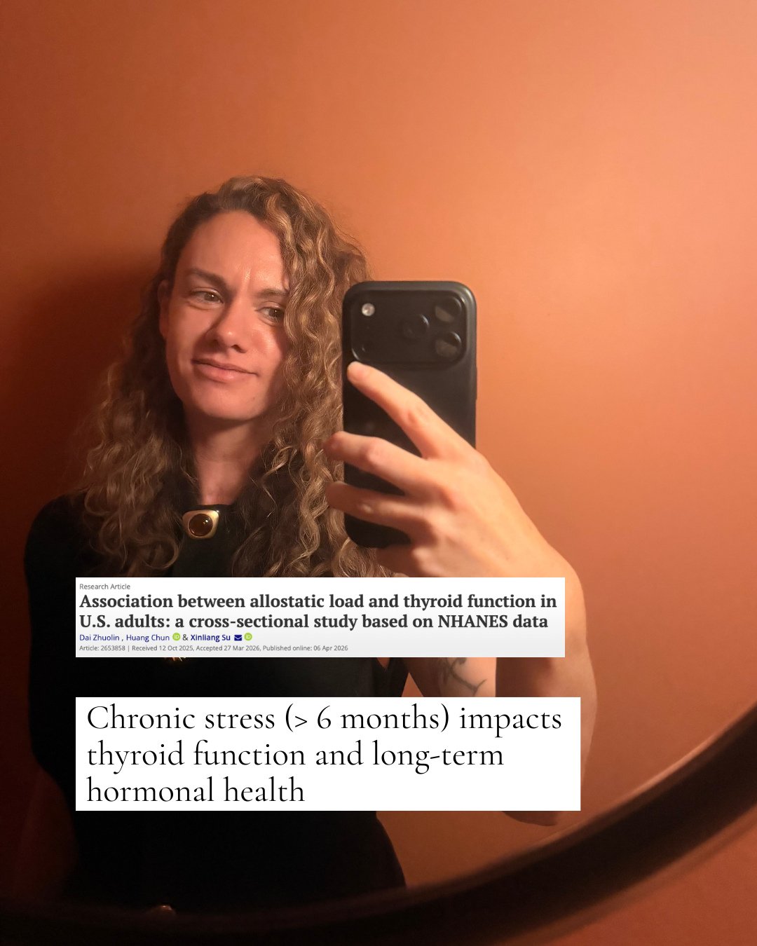 Emerging research is continuing to show that thyroid health is influenced by far more than just thyroid hormone levels alone. ⁠
⁠
This recent paper explored the relationship between allostatic load, the cumulative burden chronic stress places on the 