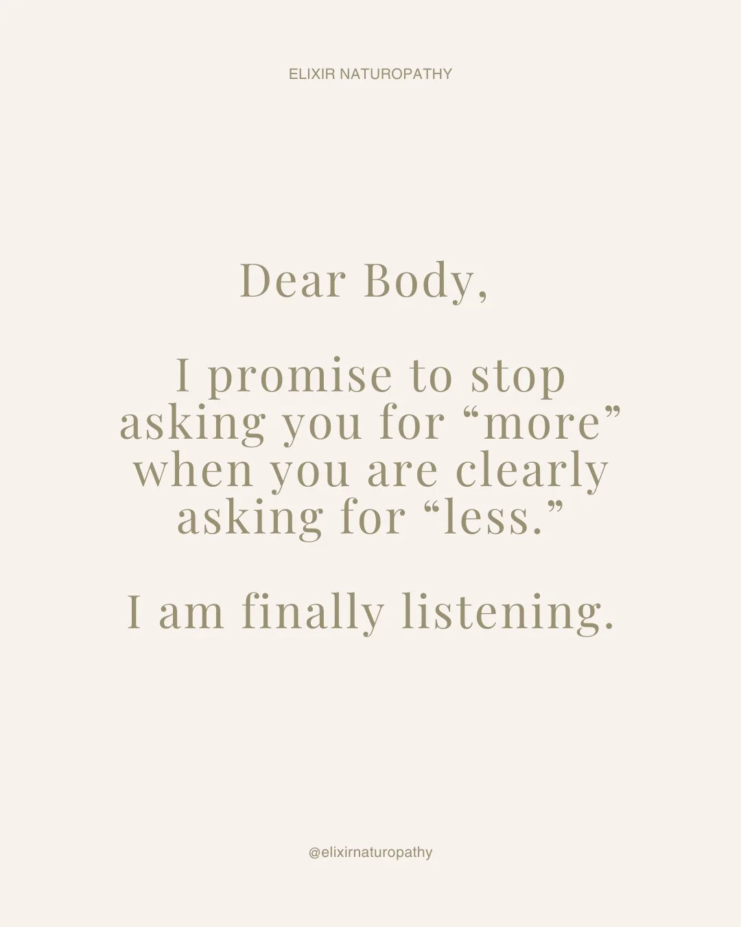 Sometimes healing begins by finally listening. 🤍⁠
⁠
In a world that constantly asks us to push harder, do more, stay productive, and keep going, it can be easy to ignore the subtle signs of depletion. ⁠
⁠
Fatigue, overwhelm, tension, poor sleep, hor