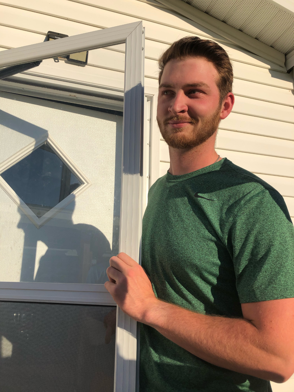 Alec at his new home