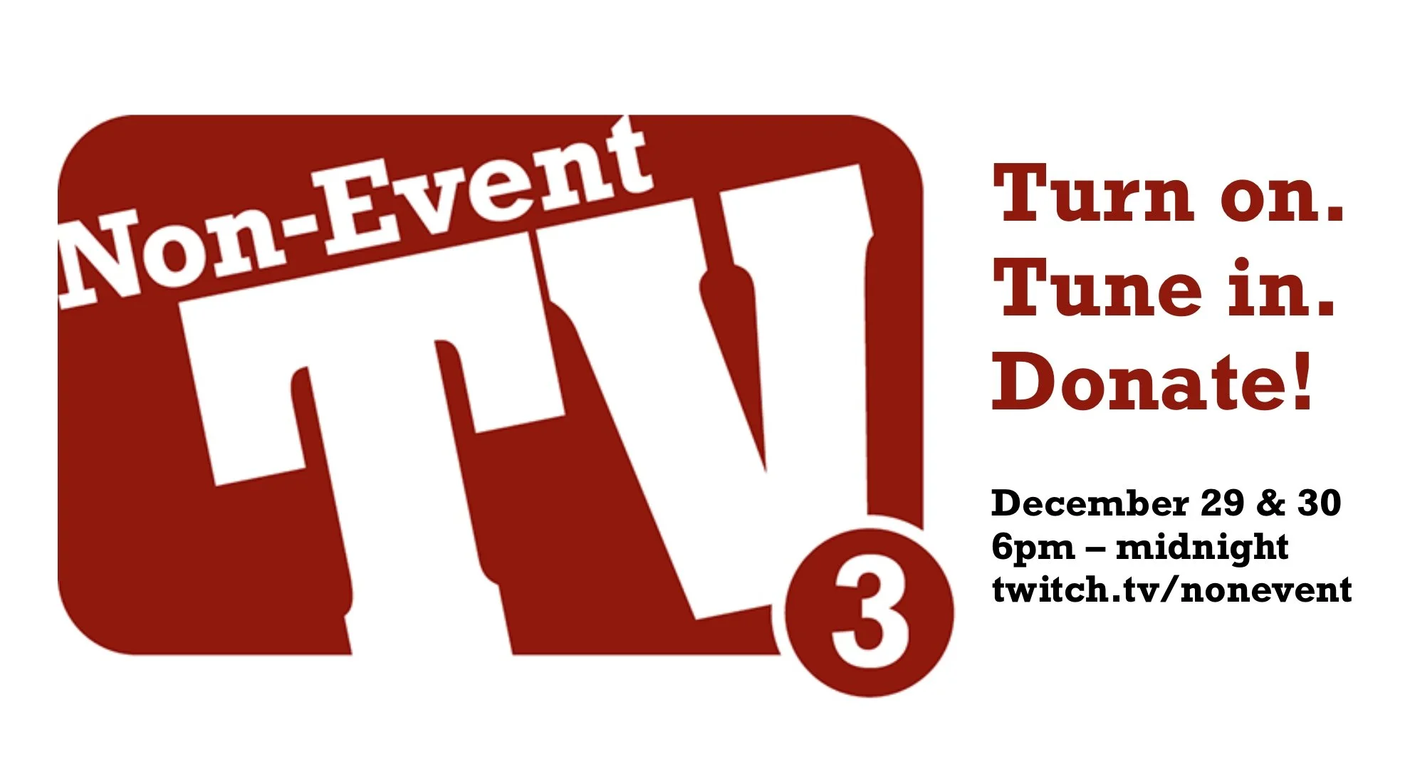 Non-Event TV 3 – A Non-Event Fundraiser
