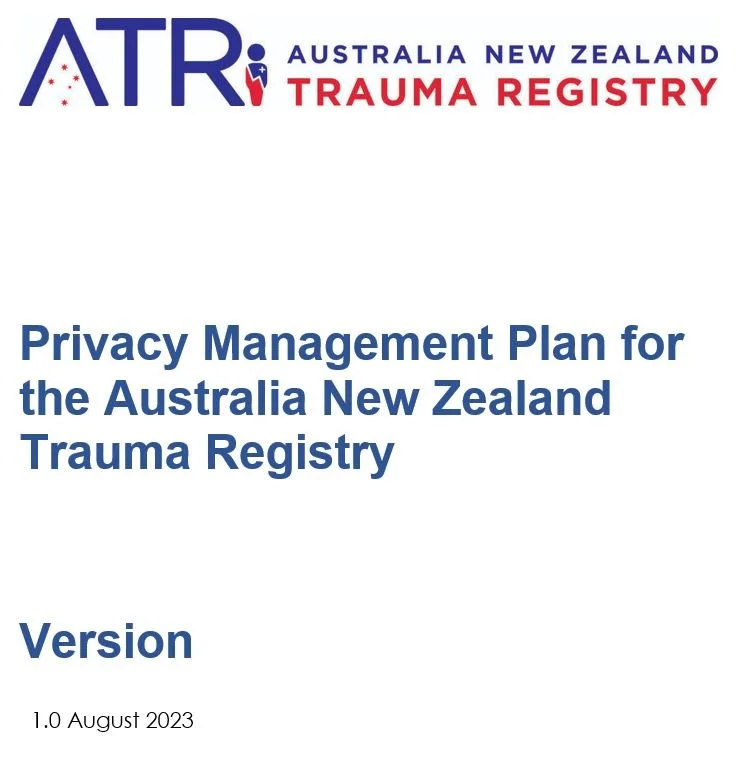 Privacy Management Plan — Australia New Zealand Trauma Registry