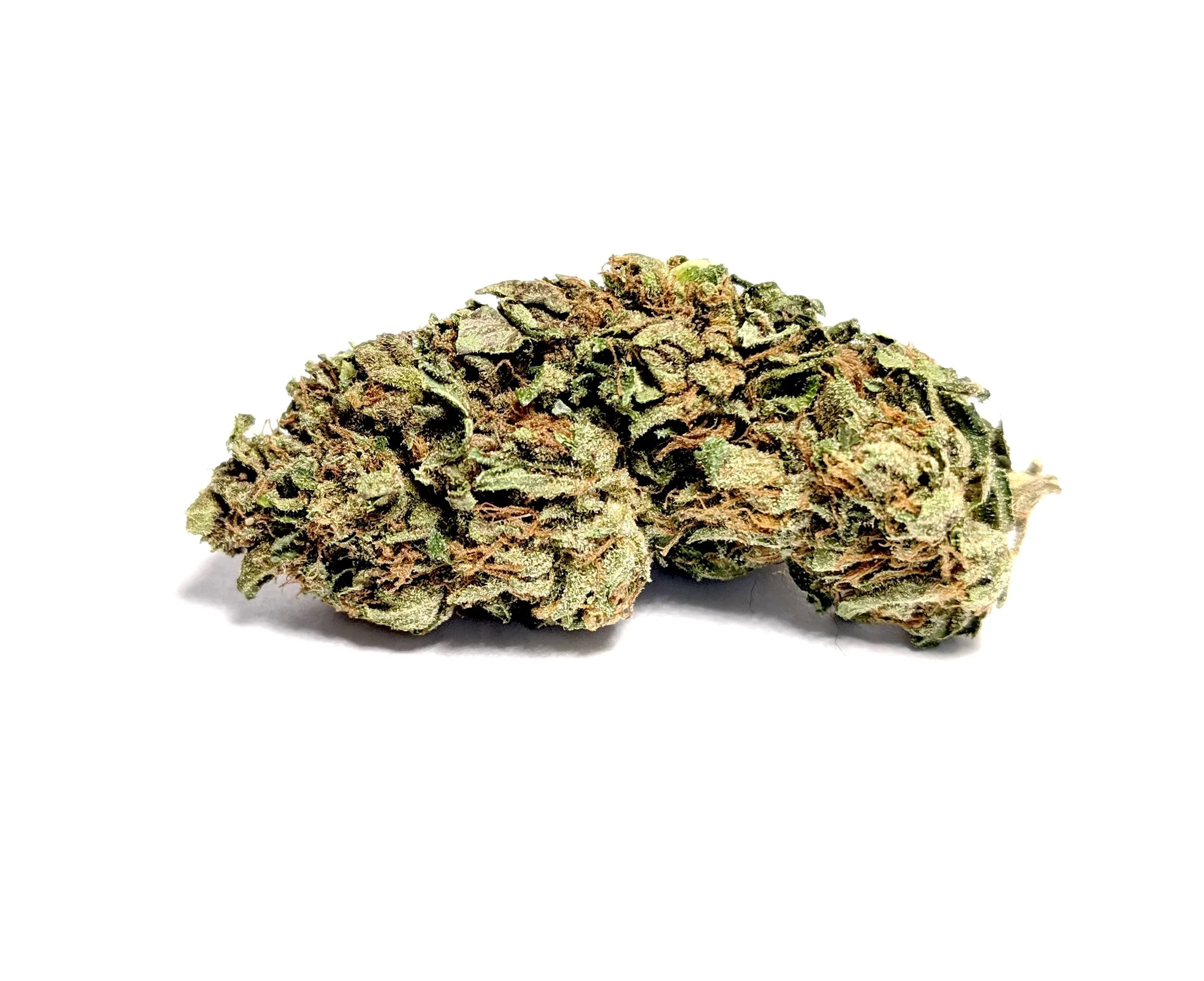 Pink Kush- Hybrid 1/4- $60 1/2-$100 OZ-$180 Pink Kush, as coveted as its OG Kush relative, is an indica-dominant hybrid with powerful body-focused effects. In its exceptional variations, pink hairs burst from bright green buds barely visible under a blanket of sugar-like trichomes, with traces of a sweet vanilla and candy perfume. Medical patients tend to gravitate toward Pink Kush for its overwhelming body effects that work to combat physical pain, migraines, and nausea. Used frequently to overcome stress, anxiety, and extreme nervousness, its a great way to calm yourself down and enjoy a carefree day. If used later in the evening, smoking a decent amount of this strain will lull you into a deep sleep.