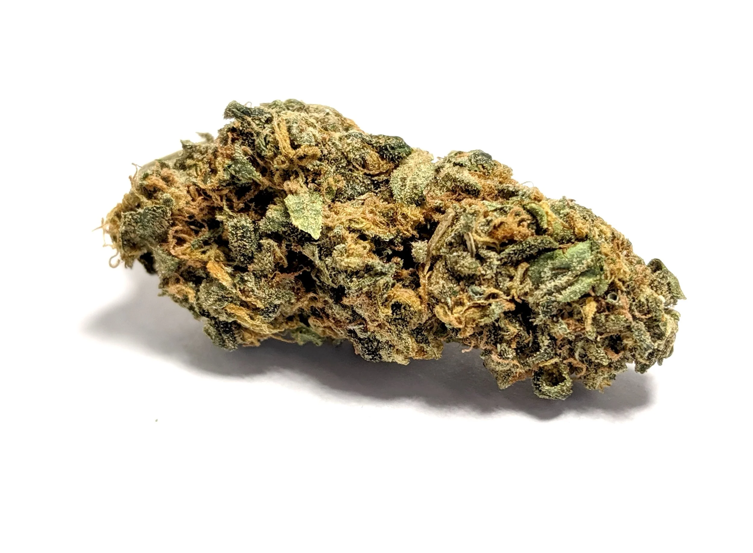 Ice Cream- Hybrid 1/4- $45 1/2-$75 OZ-$140 The high usually starts with the Sativa effects, generating uplifting moods with heady cerebral sensations. Users report feeling more creative. Adults diagnosed with ADD/ ADHD report feeling more focused. The Indica effects follow, often producing a numbing laziness, sedation and increased appetite. Negative effects include the usual dry eyes and mouth. Some anxiety, dizziness, and paranoia may also occur (especially with higher doses). Patients choose Ice Cream primarily for the treatment of stress. The strain allows patients with anxiety and depression-related disorders to relax. Ice Cream’s Indica-based effects are also helpful to those seeking relief from mild aches and pains. Patients dealing with anorexia and other eating disorders may find Ice Cream useful in inducing appetite.