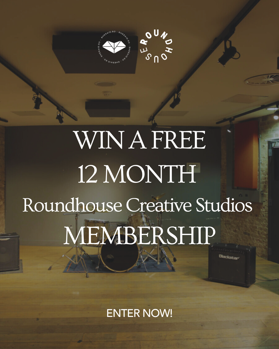 Win a 12 Month Roundhouse Creative Studios Membership