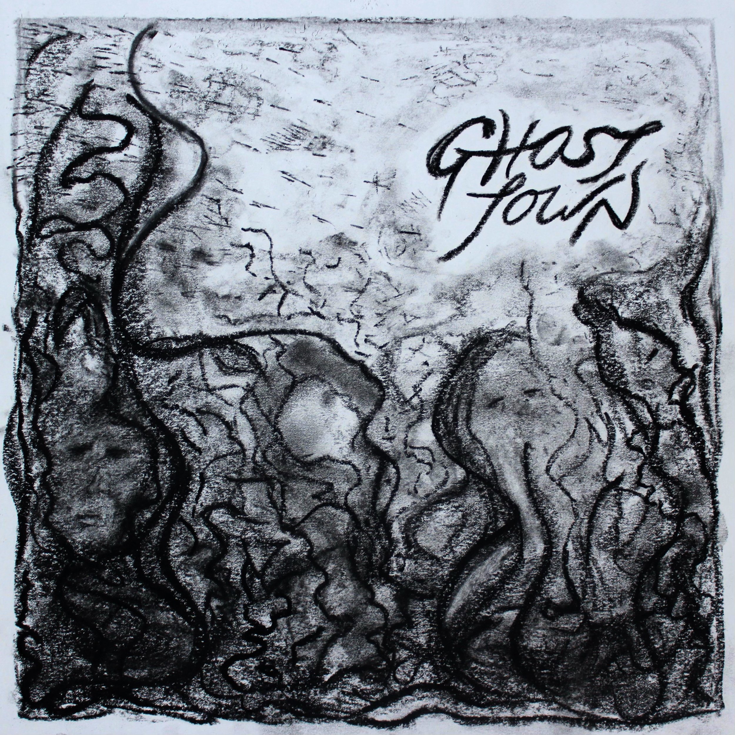 Album cover for concept album of "Ghost Town: The Musical"