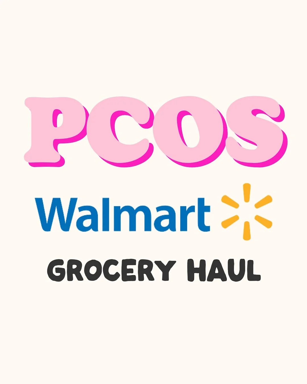 Walmart PCOS girly tips 👇

1️⃣ Walmart actually has AMAZING deals on grass fed beef, organic chicken, yogurt, cereal, snacks, frozen foods, and fruit. Take advantage, even if it&rsquo;s not the world&rsquo;s fanciest grocery store to shop in
2️⃣ Ski