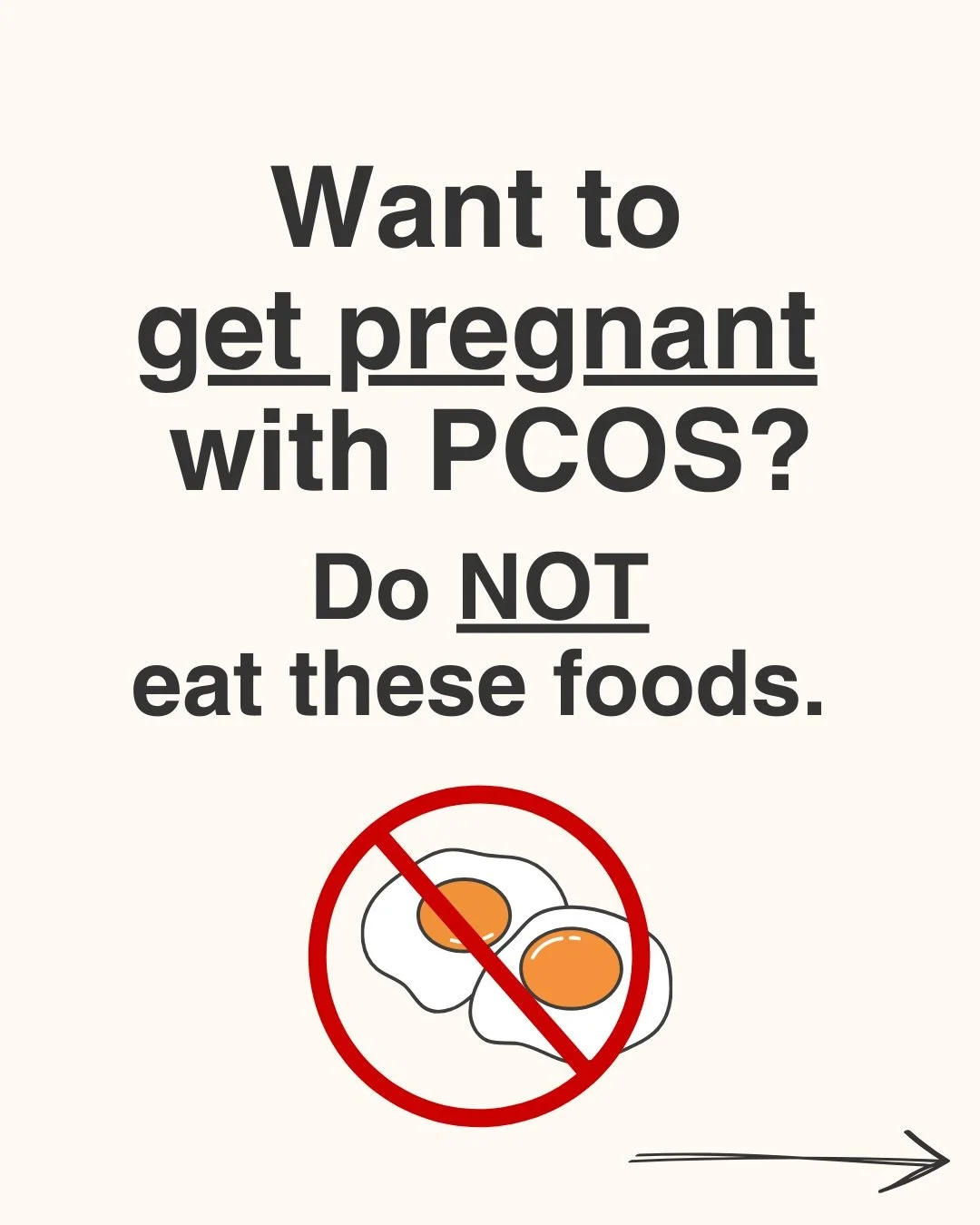 You don&rsquo;t need to eliminate gluten and dairy. You don&rsquo;t need to &ldquo;quit sugar.&rdquo; You don&rsquo;t need to avoid soy, stop eating corn, and avoid potatoes like the bubonic plague 🙅&zwj;♀️ to get pregnant with PCOS.

I can&rsquo;t 