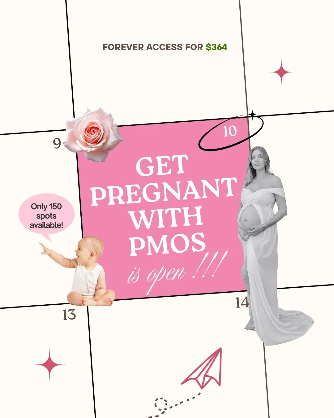 What happens inside Get Pregnant with PMOS? 👀 ⬇️

&bull;I will run your labs (or look at lab work you already have) and help you break down exactly what the numbers mean so you finally have a clear picture of what&rsquo;s causing your symptoms and k