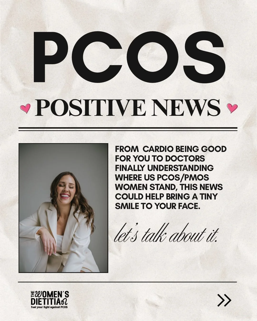 I need more positive, happy news in my feed. You too? 🤔 lmk 

PMOS can feel like the ultimate Debbie downer so here&rsquo;s some news that will actually uplift you and make you feel more hopeful. Peep the deets below 👇 

🩷A recent HUGE study done 