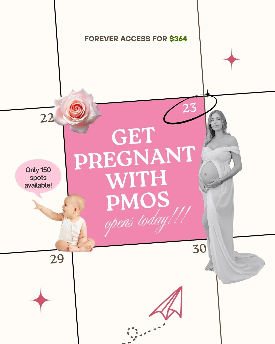 What happens inside Get Pregnant with PMOS? 👀 ⬇️

&bull;I will run your labs (or look at lab work you already have) and help you break down exactly what the numbers mean so you finally have a clear picture of what&rsquo;s causing your symptoms and k