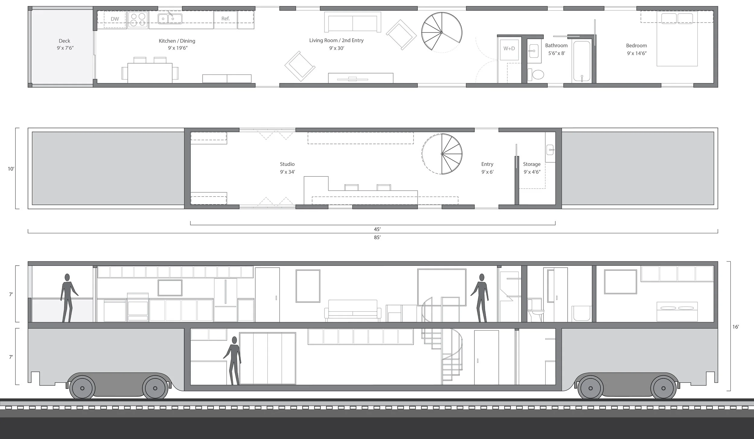 Art Studio: 1 bedroom / deck