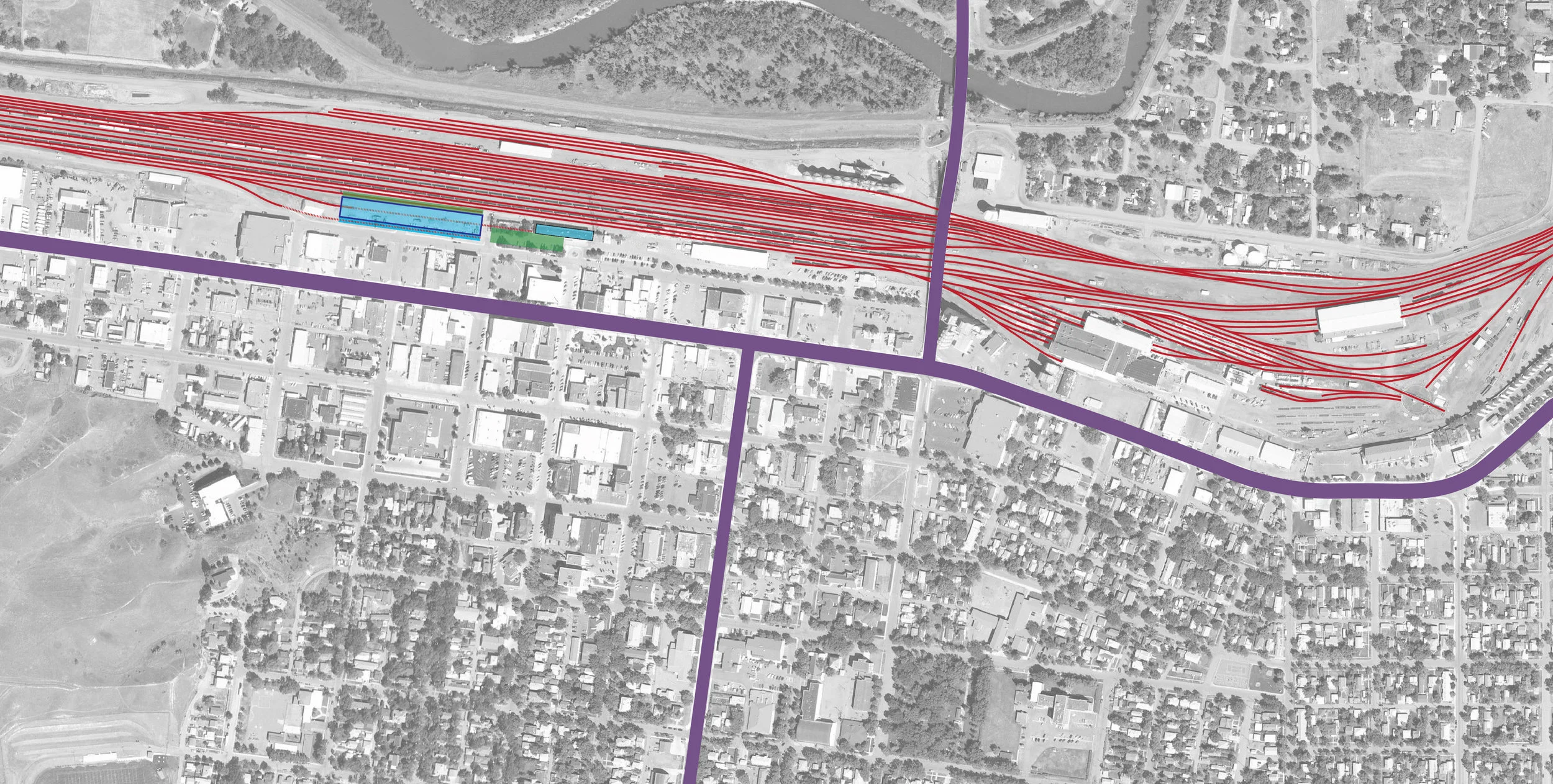  Havre, MT  proposed RLs location near existing Amtrak station and a main street 