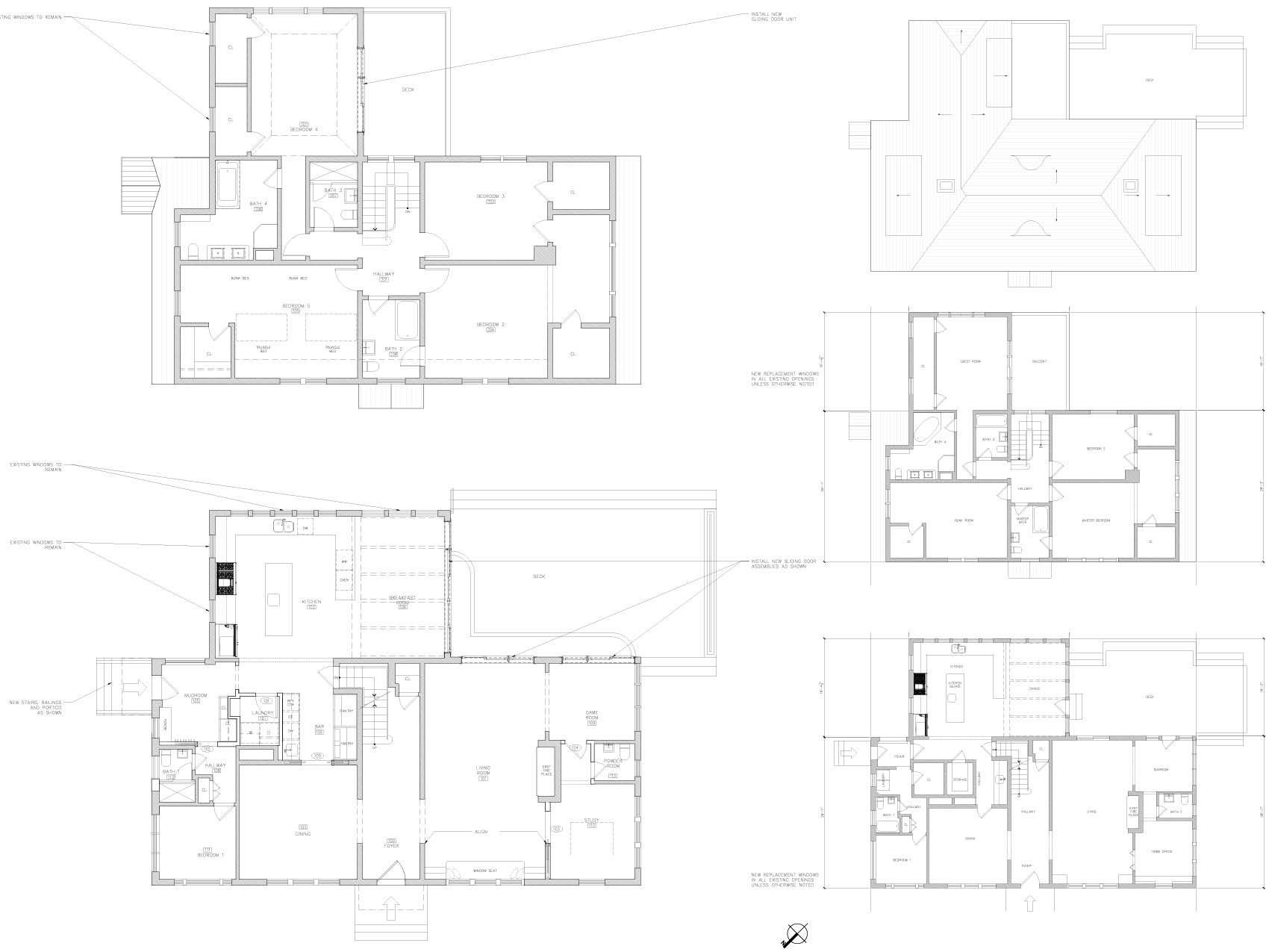  Previous clients of an NYC apartment remodel initially approached us looking for a minor refit of their aging Hamptons summer home, mainly consulting us for a complete window replacement package. After a few meetings it was clear to take advantage o