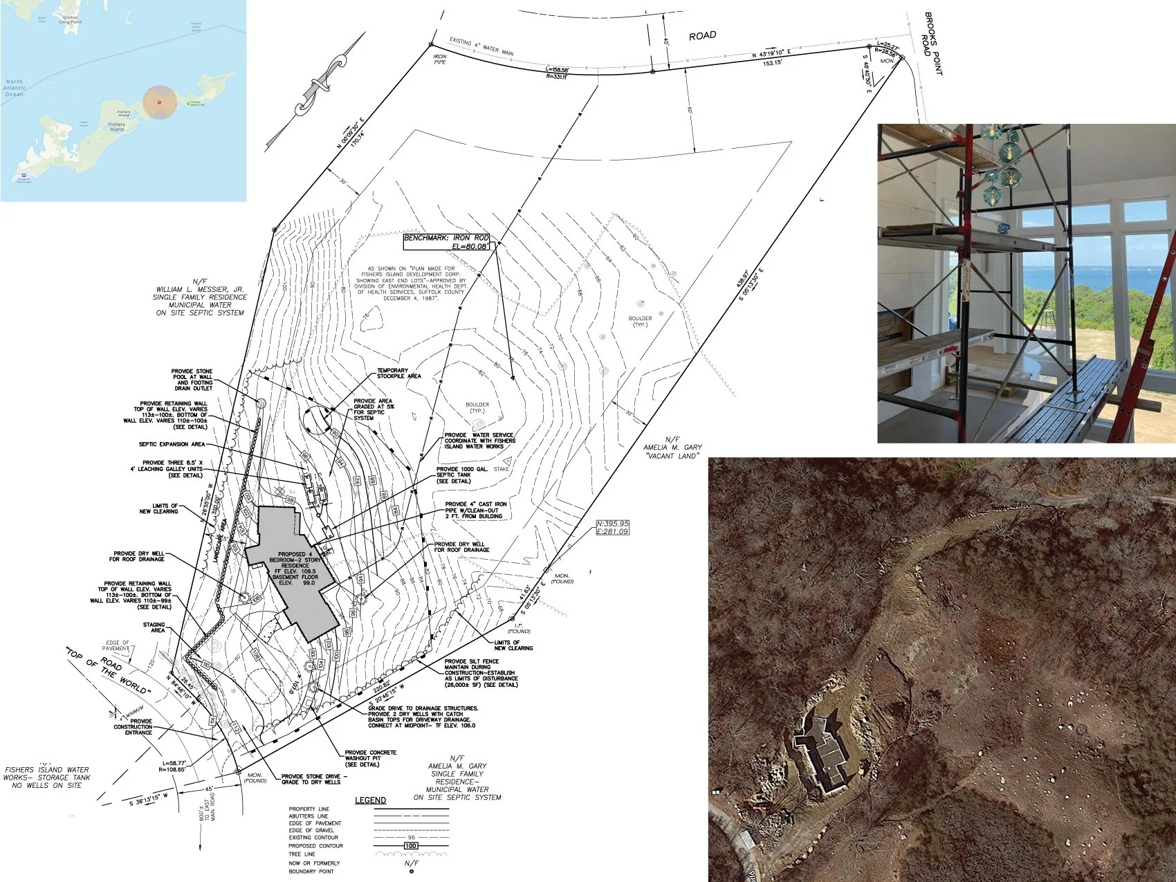  Situated on Fishers Island at the end of the Long Island Sound, this new construction, high-end luxury summer home is designed to take advantage of the amazing view afforded by being on the highest elevation on the island - off of ‘Top of the World’