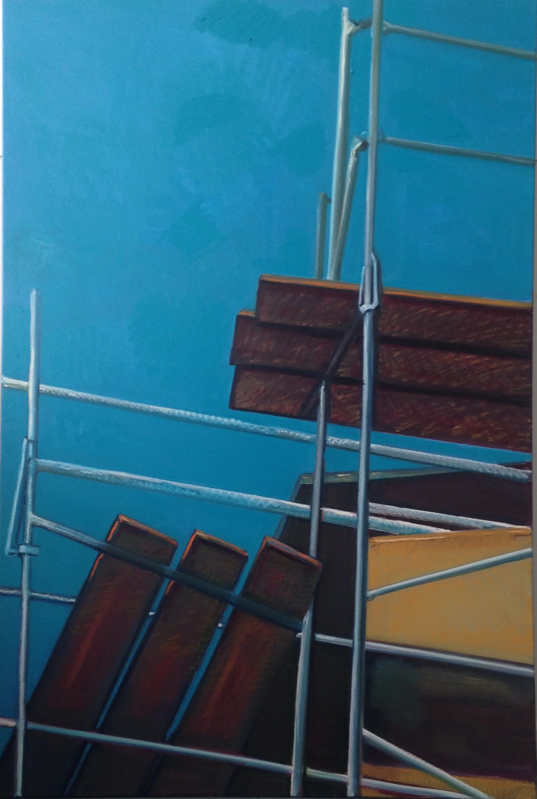 Scaffolding with Yellow