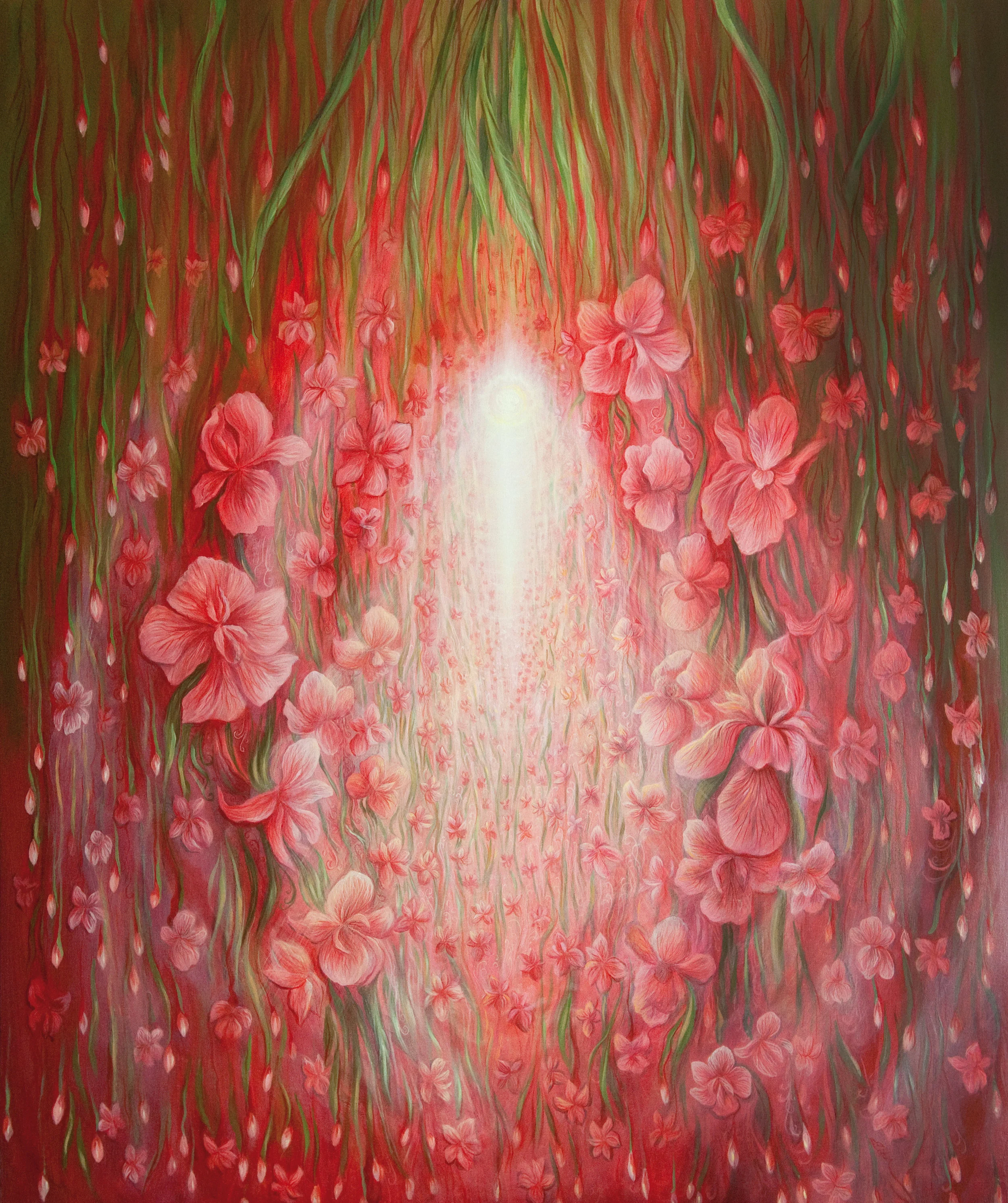 Internal World of Goodness (2-Pulses of Love. Oil on canvas. 110 x 120 cm. 2013