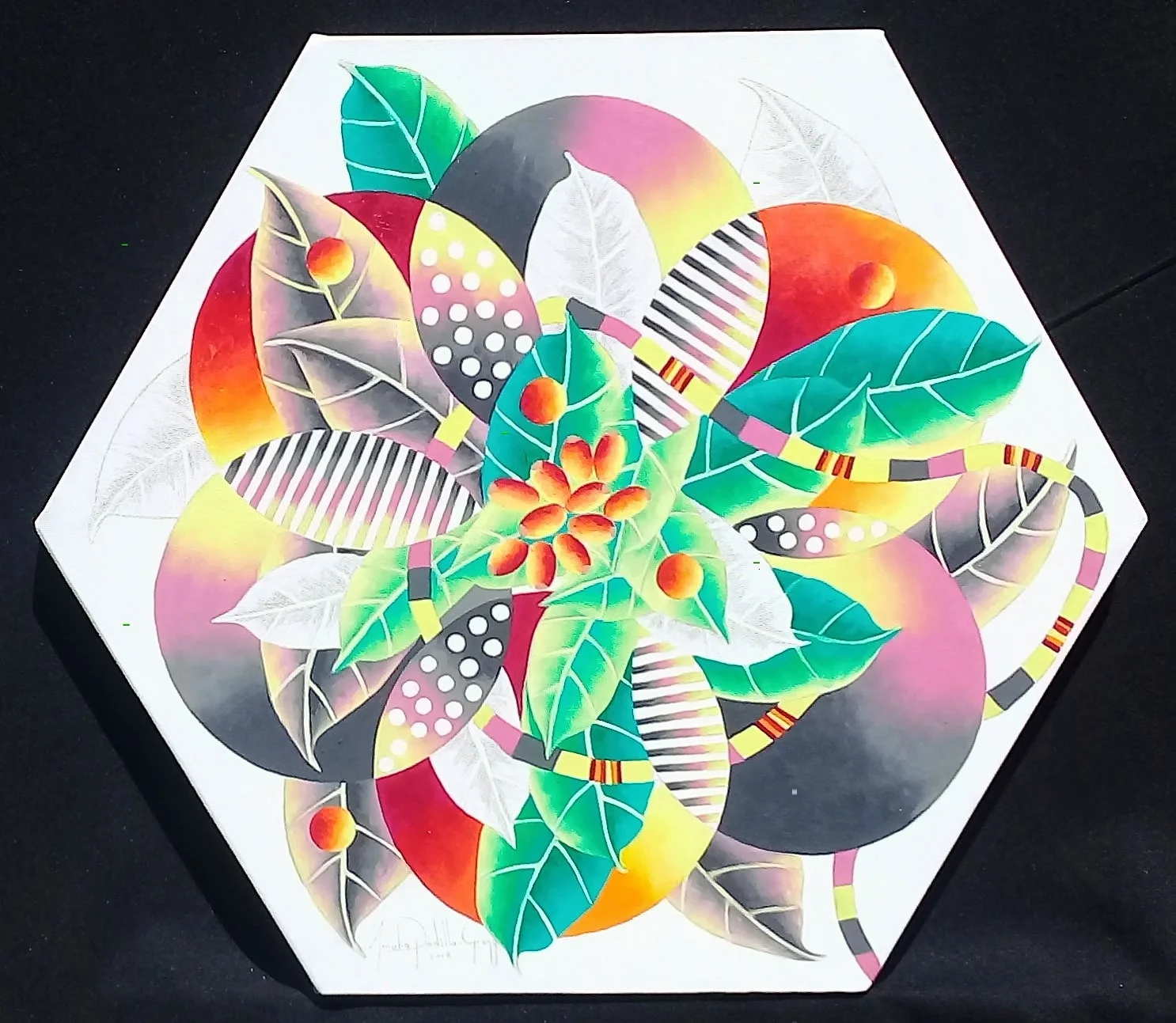 Reborn, 53cm x 61 cm, oil and pencil on canvas