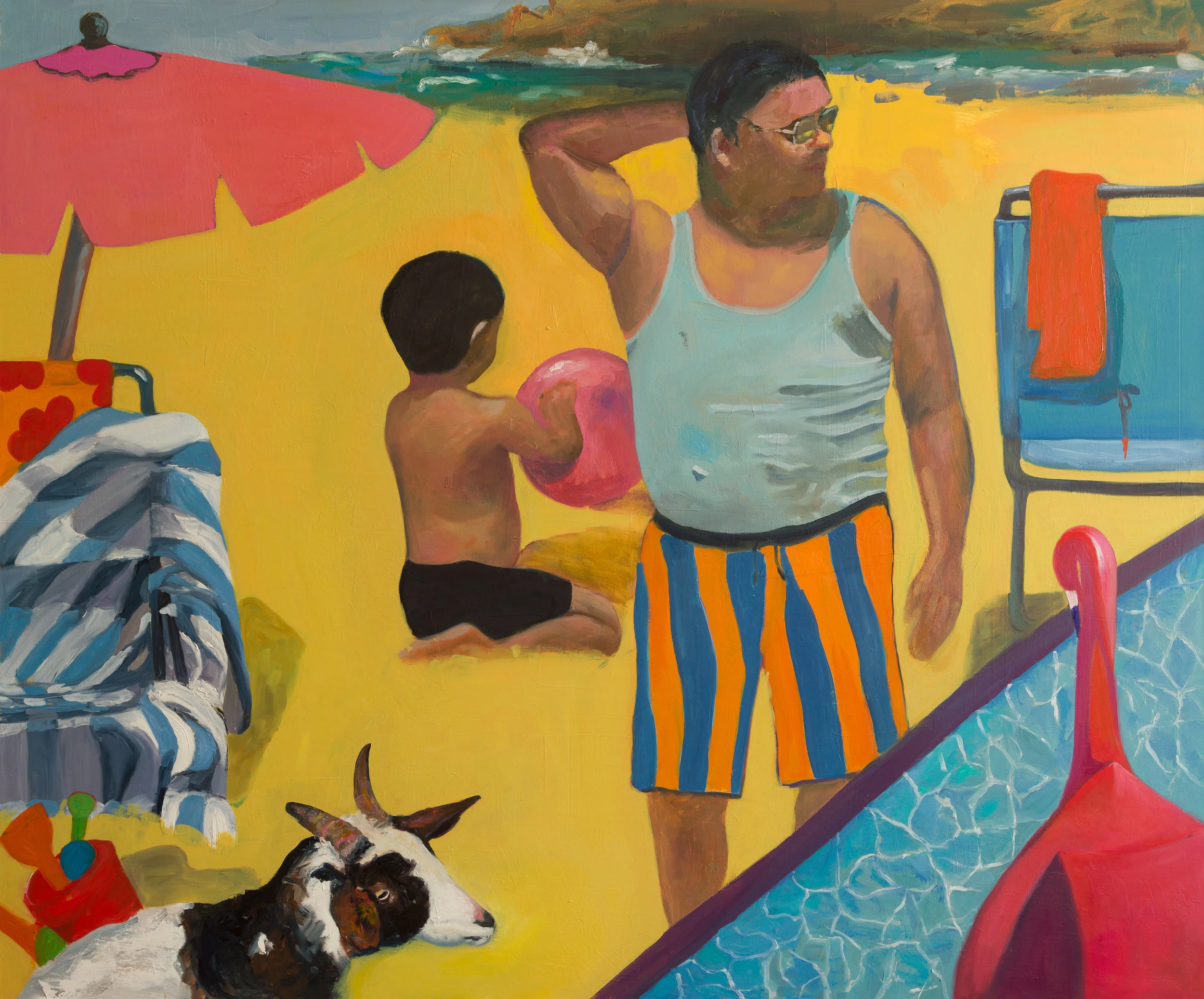 The Bathers 2, Oil on Canvas, 60x72 inches, 2018
