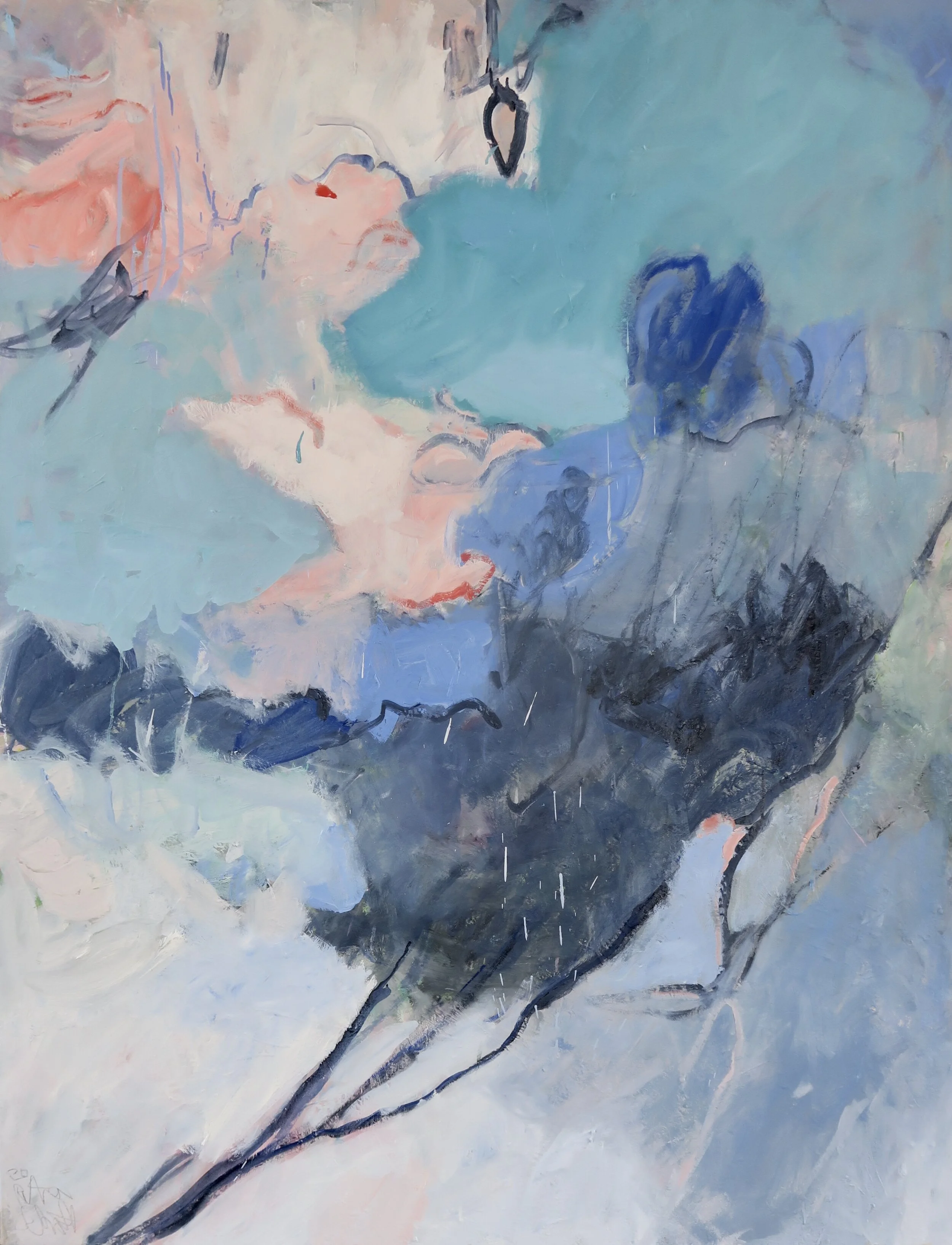 In a romantic mood, oil on canvas, 2020, 130x100cm