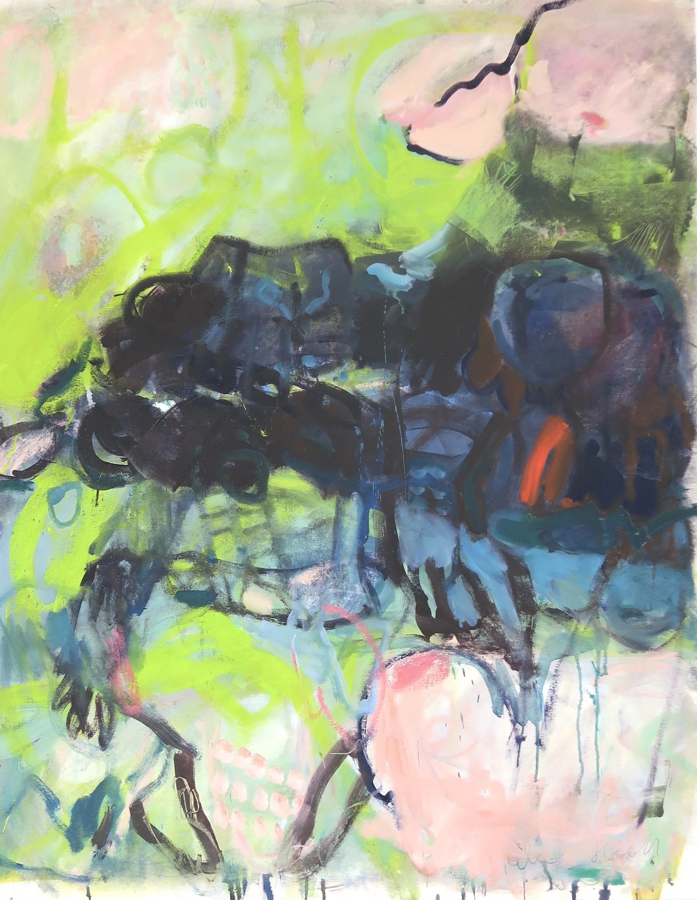 Dive deep, oil on canvas, 2020, 100x80cm