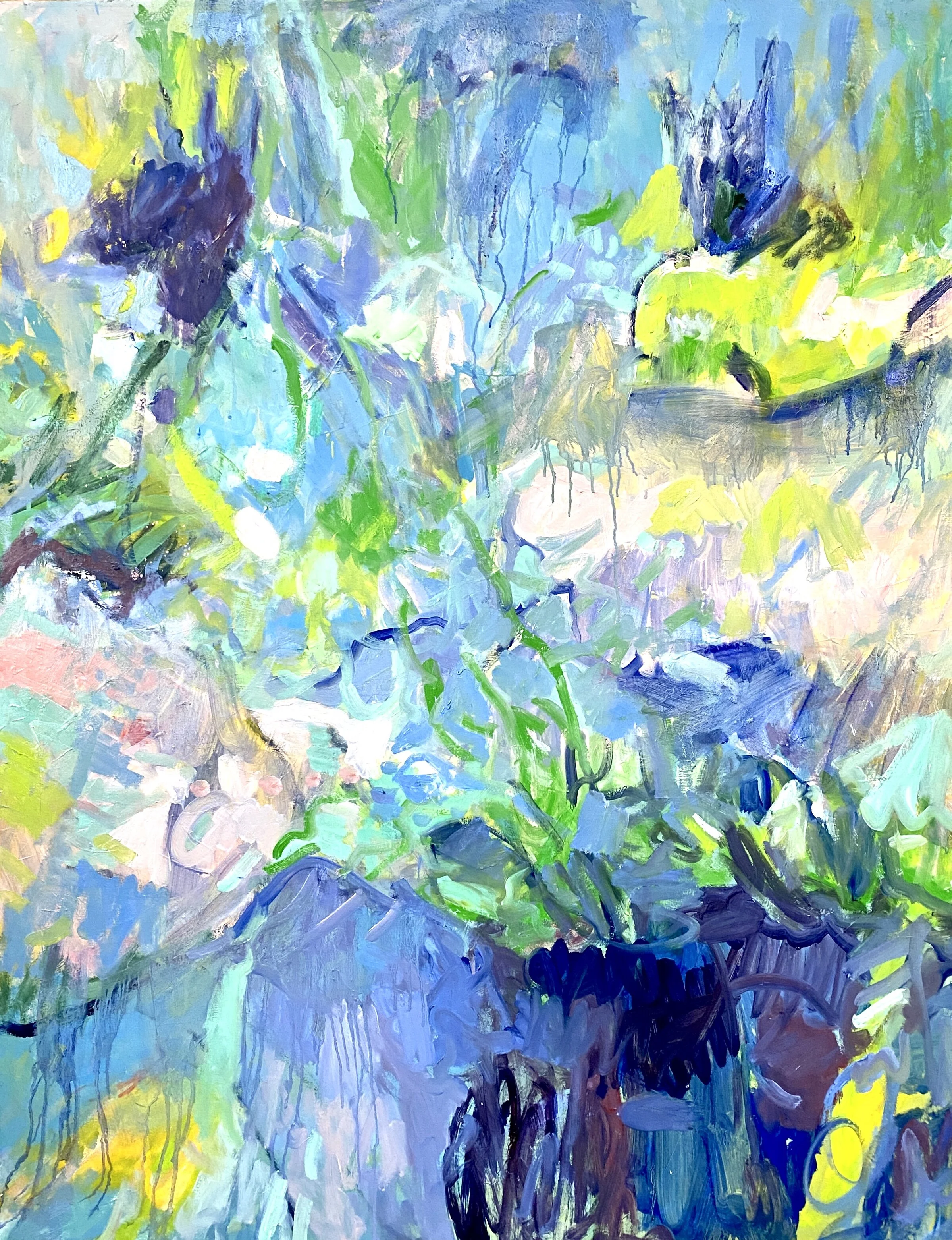 Honouring the waters III, oil on canvas, 2020,155x105cm