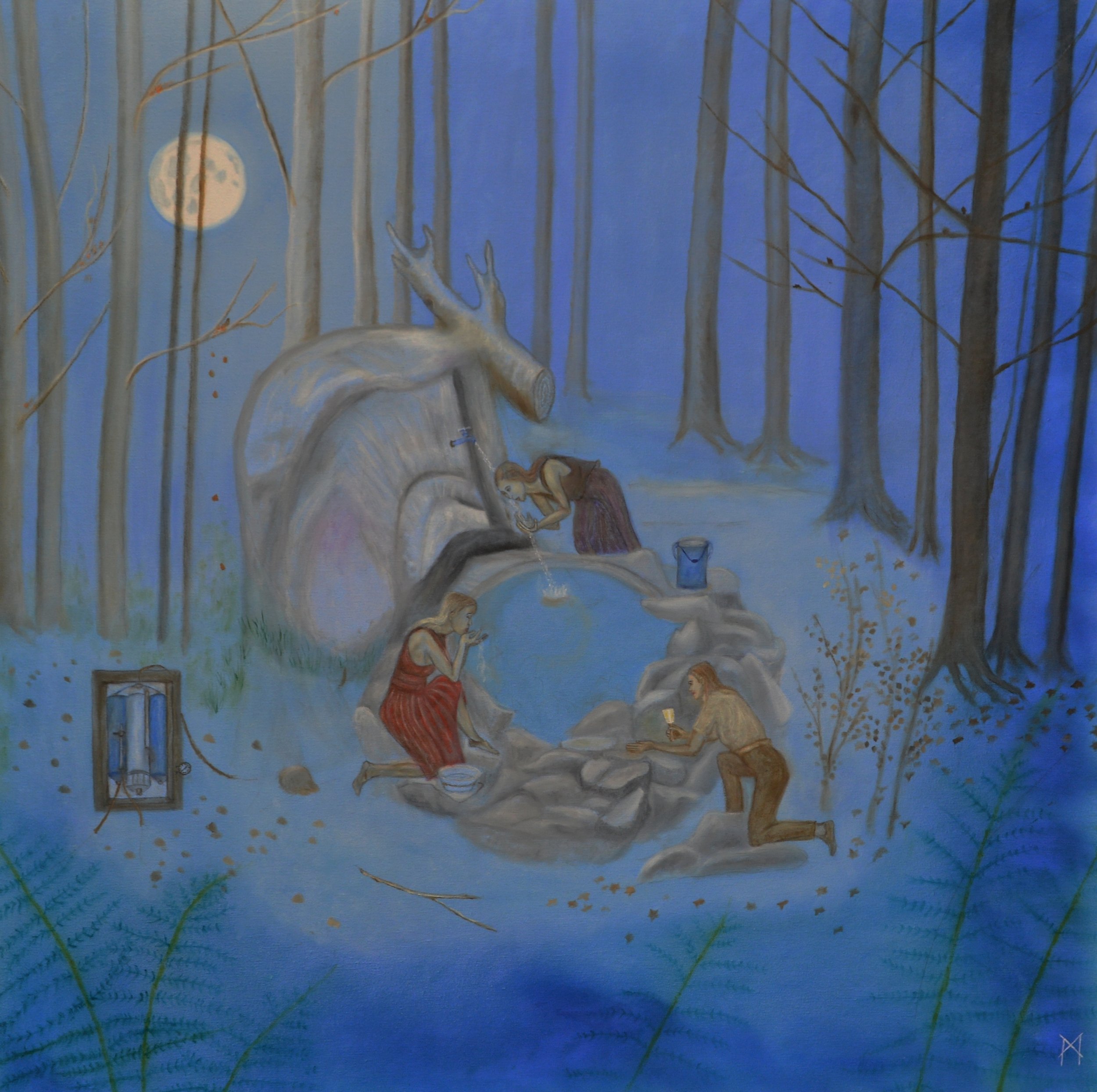 Maintain the Forest, 2025, oil on canvas, 100 x 100 cm