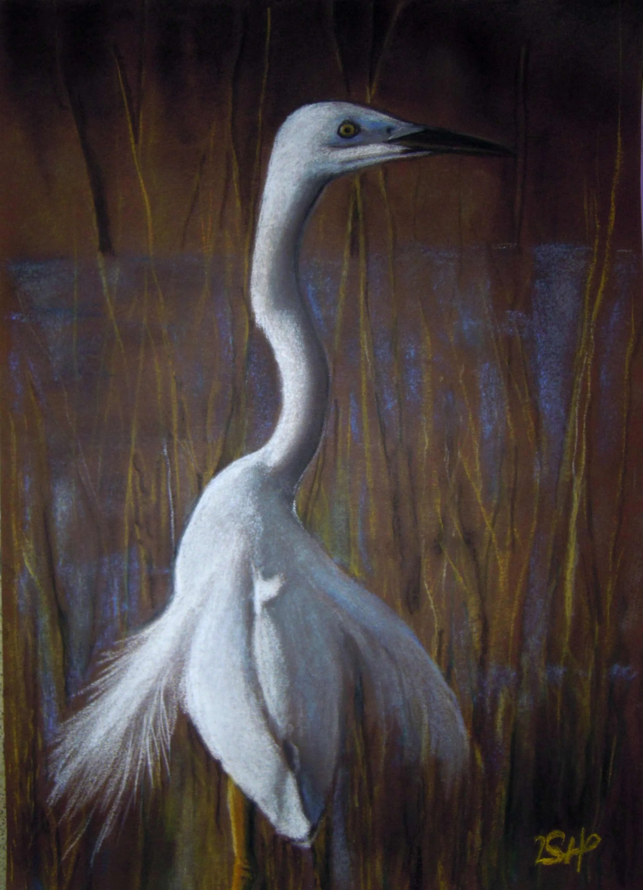Im Wasserreich, pastel,  48 x 34, 2020