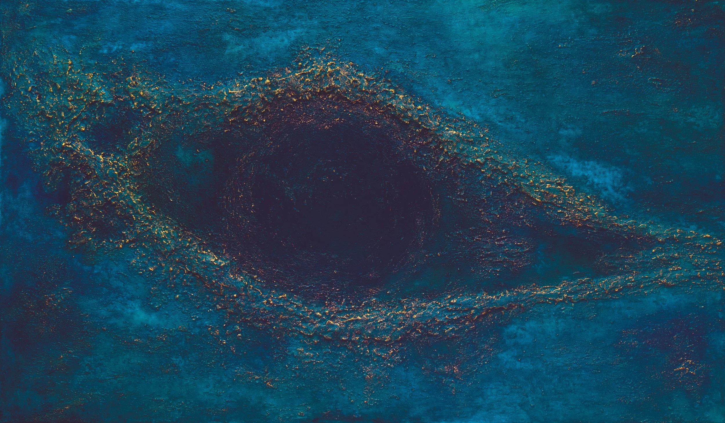 HEAVENLY GAZE / Oil mixed media on Canvas