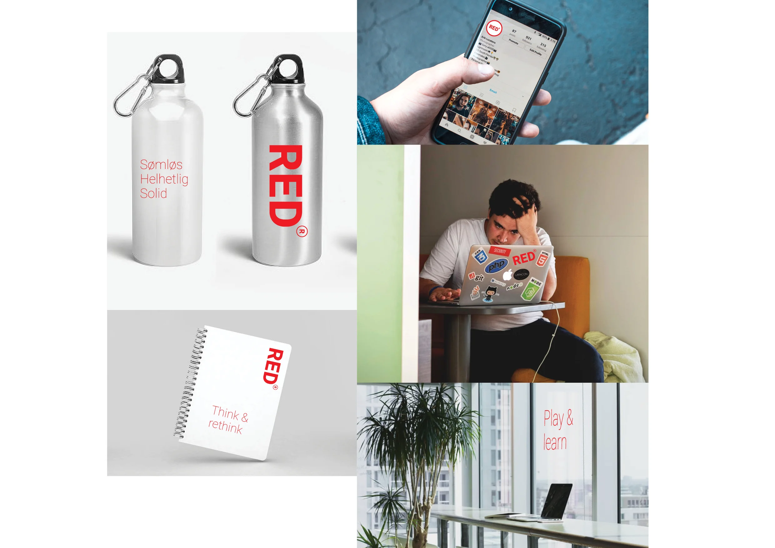 Client: Red Gruppen. Creative Director: Sigrid Pfanzelter. designer: Sigrid Pfanzelter. Photography: Unsplash
