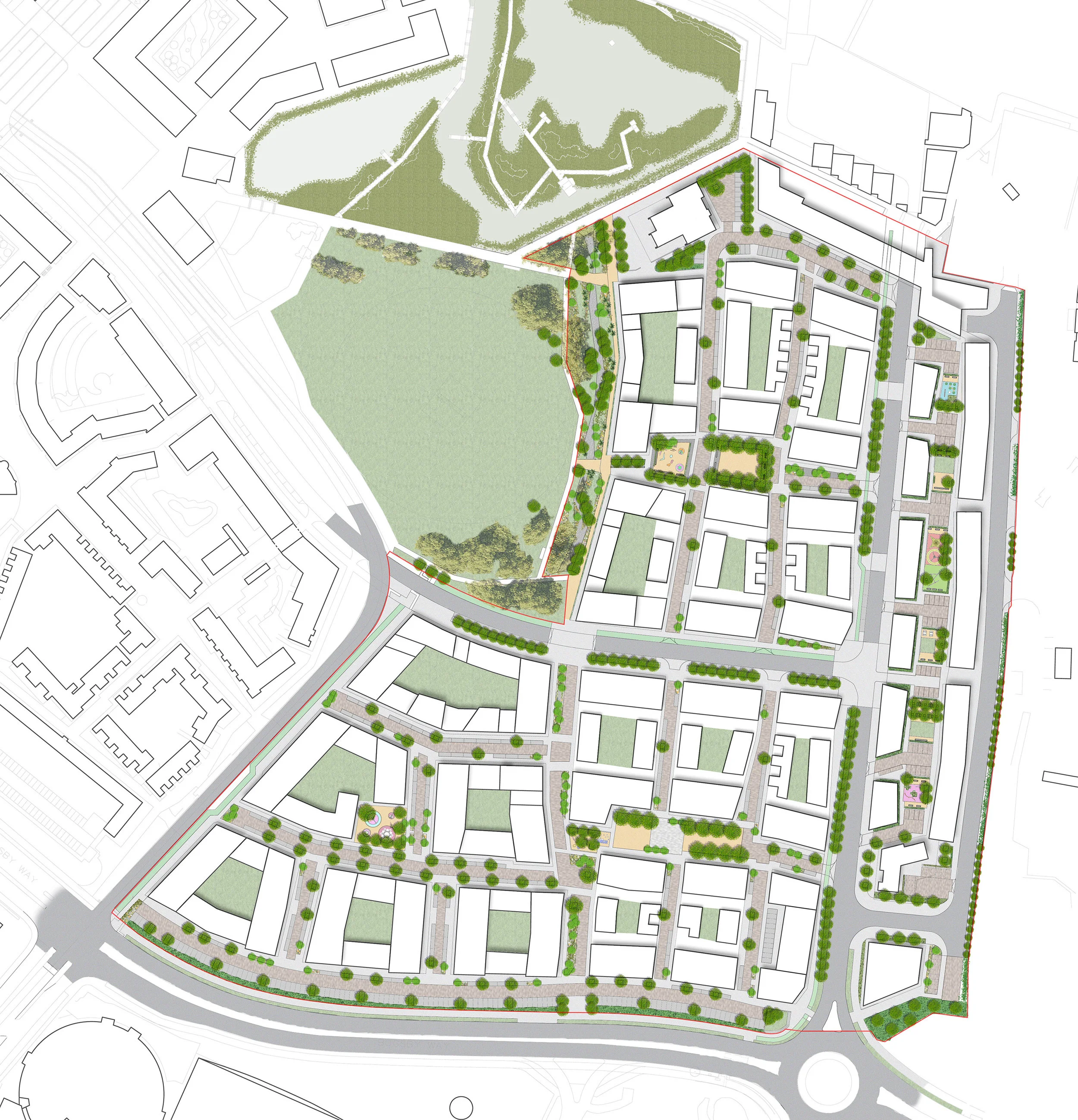 Plan: Greenwich Millenium Village