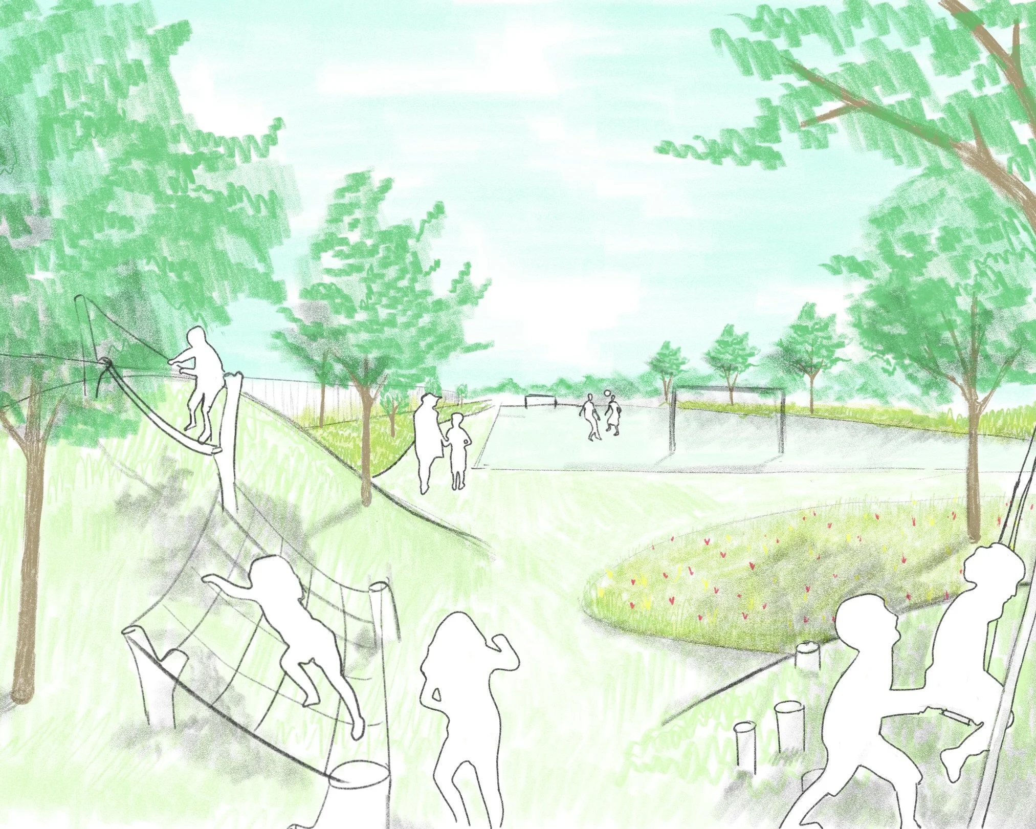 Community green space configuration