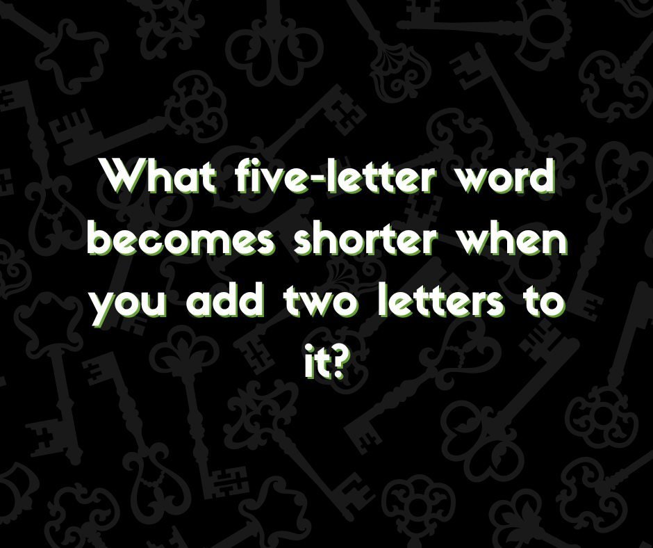 RIDDLE ME THIS 🤪 👇 👇 

#escapeipswich #escaperoomsipswich #escaperoompuzzle #escaperooms  #riddles #riddlequestion #funriddle