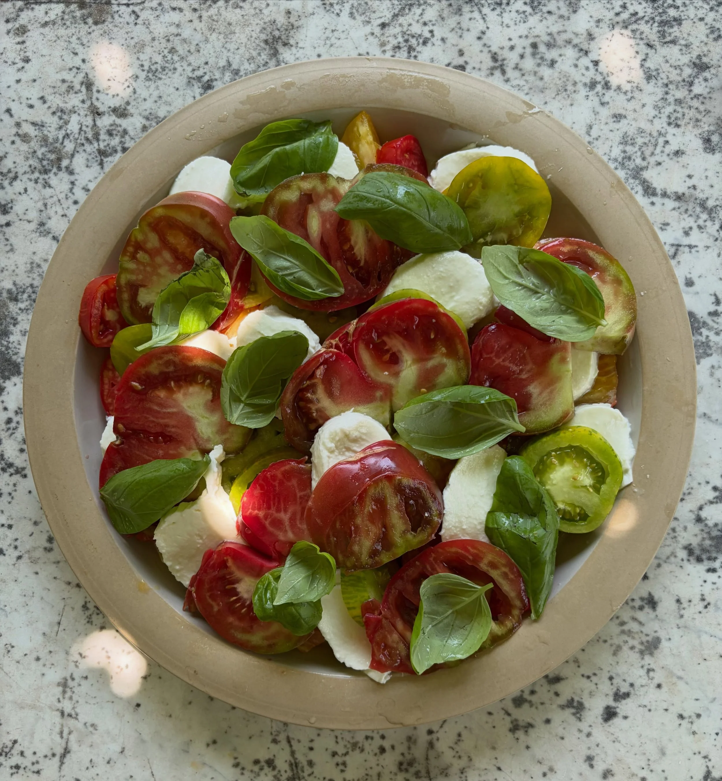 Tomato salad for lunch.