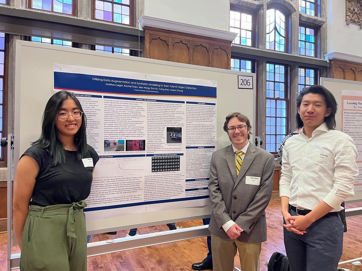 Last week, members from the development team and VIP team participated in Purdue&rsquo;s Undergraduate Research Expo. There, our members unveiled their development process of our robots to Purdue faculty and fellow students. Great work Boilerbots!

E
