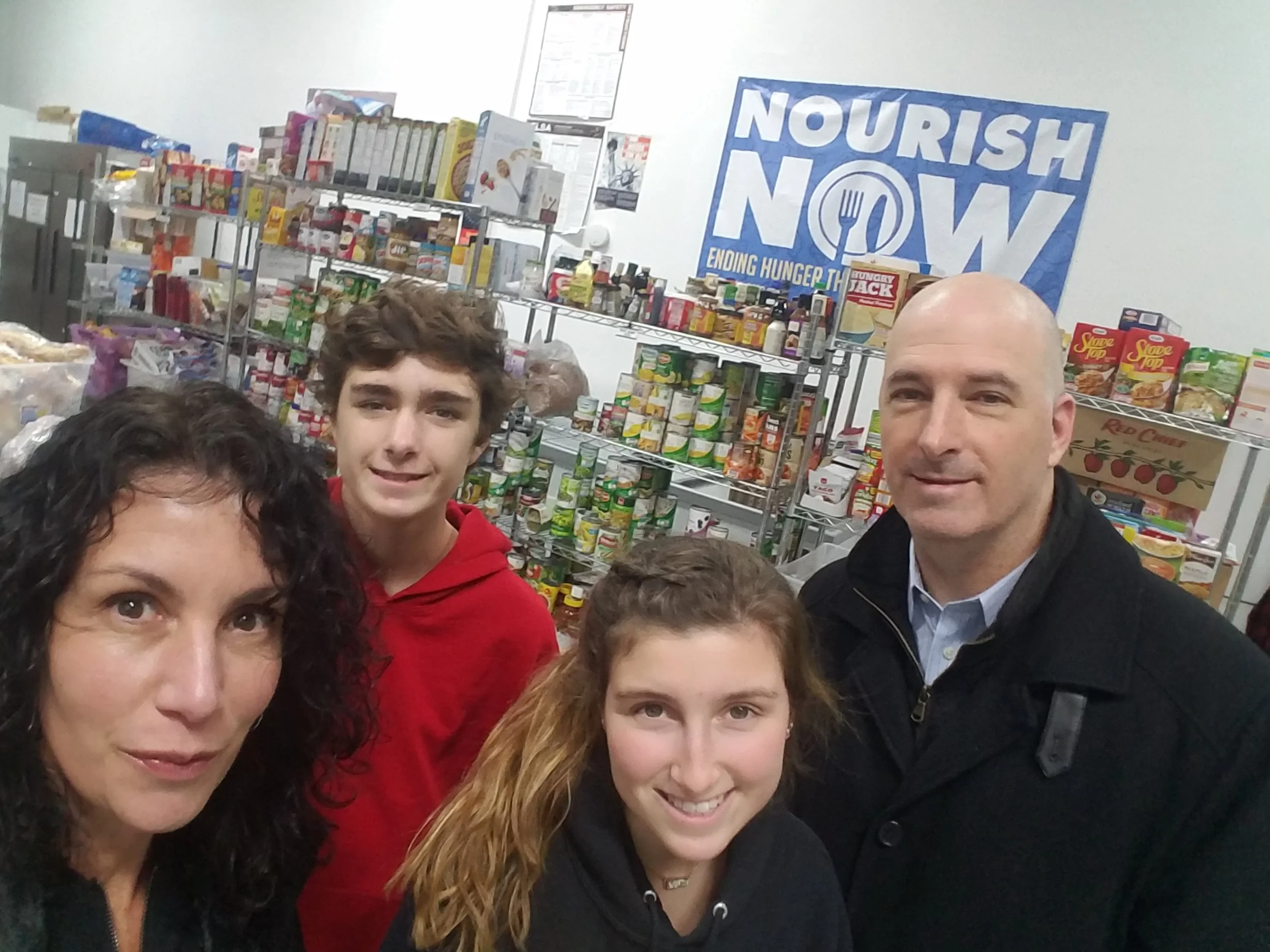The Feldman Family, Nourish Now Volunteers 
