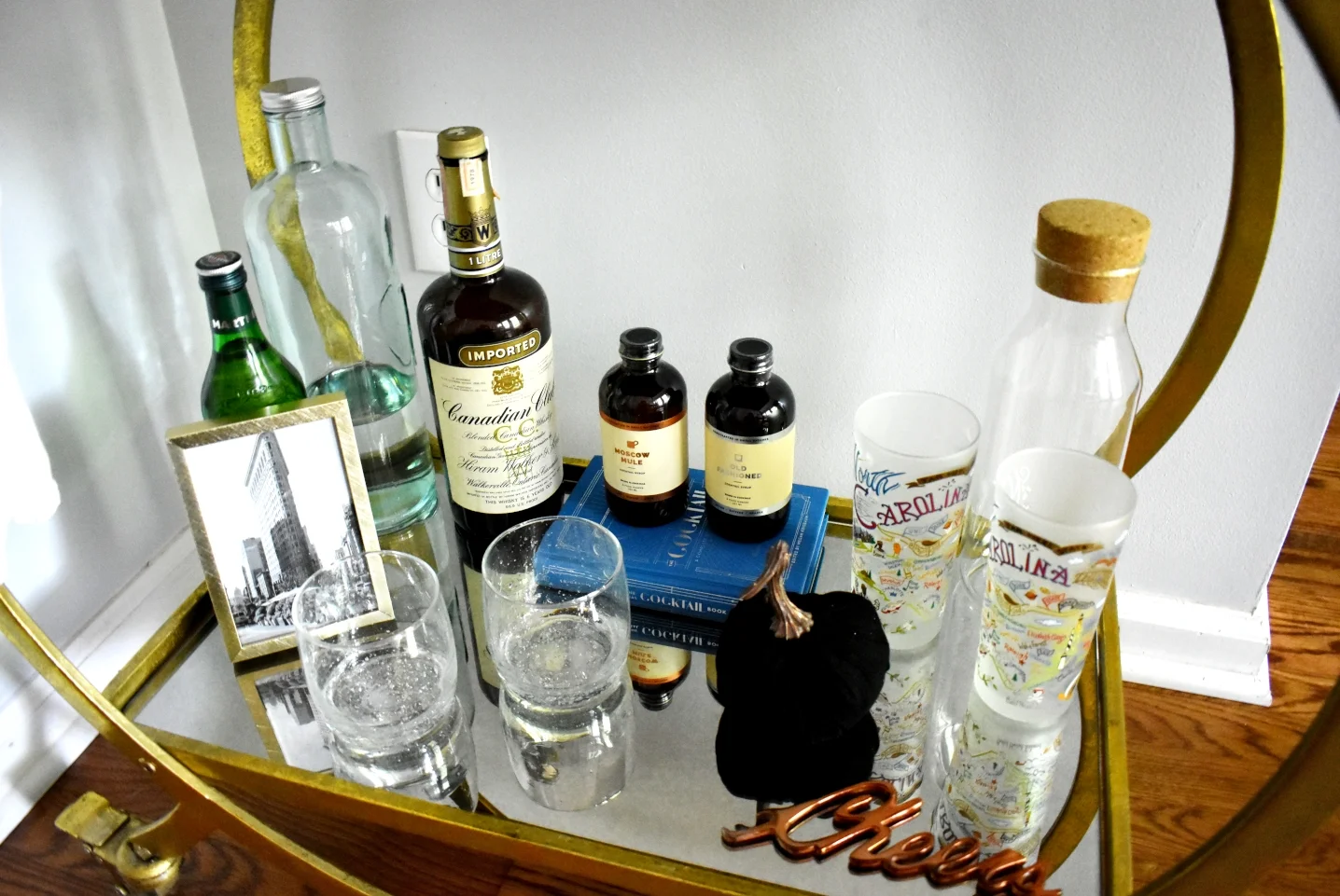 summer to fall bar cart