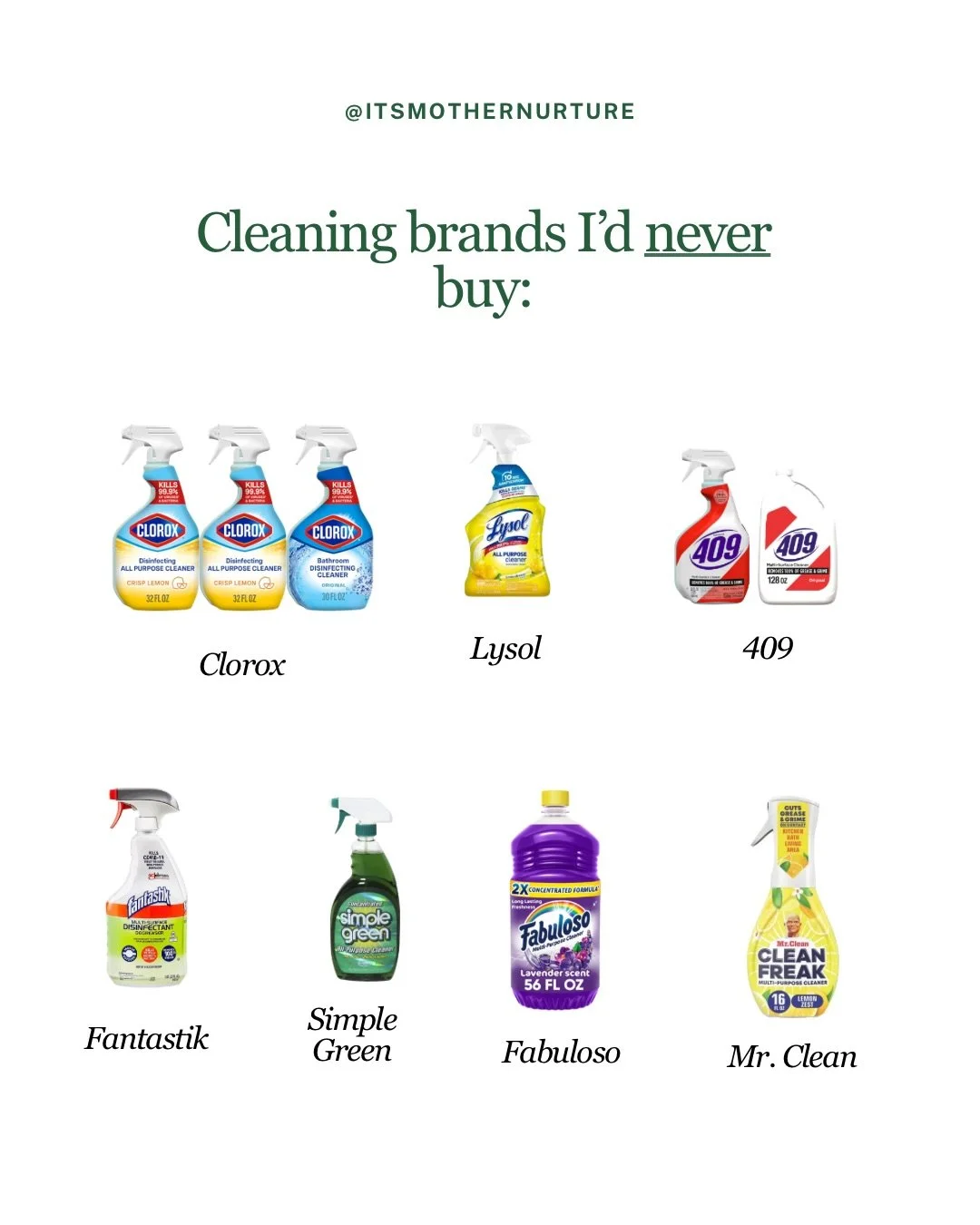 What&rsquo;s The Toxic Twelve? It&rsquo;s the most common chemicals in our products. 

👉🏻Formaldehyde
👉🏻Paraformaldehyde
👉🏻Methylene glycol
👉🏻Quanternium 15
👉🏻Mercury
👉🏻Dibutyl
👉🏻Diethylhexyl
👉🏻Isobutyl parabens
👉🏻Isopropyl parabens