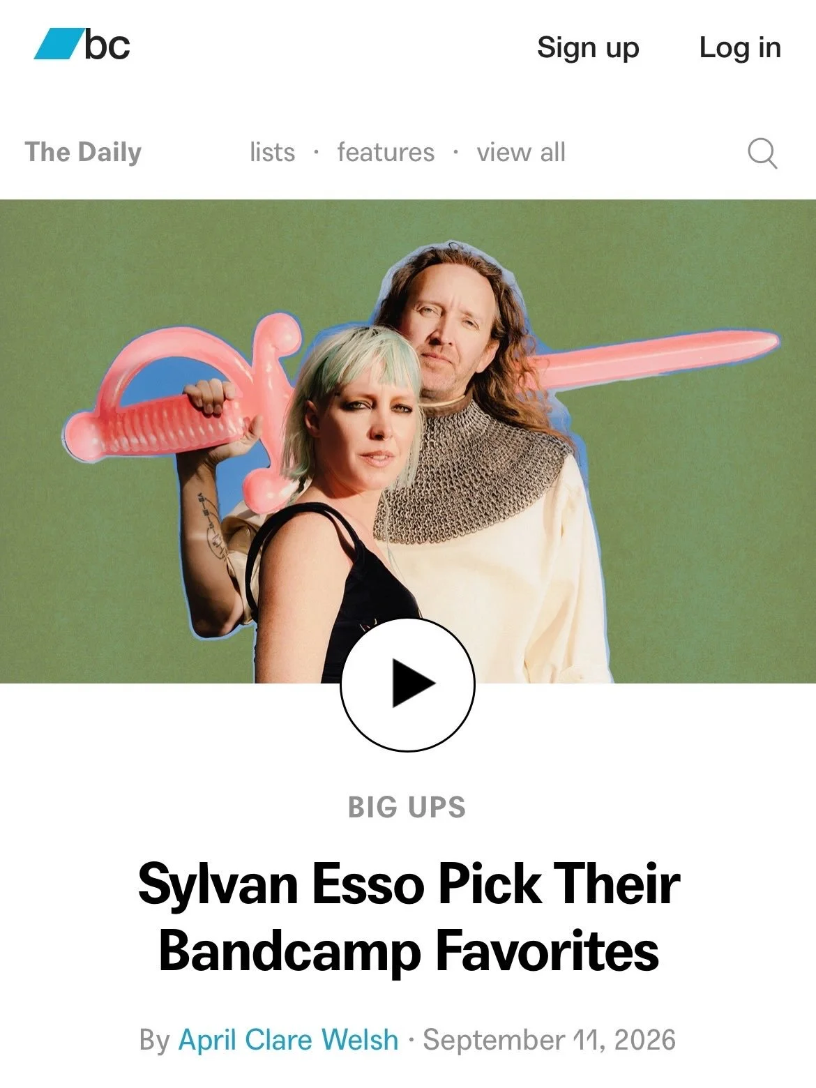 BIG UPS Sylvan Esso Pick Their Bandcamp Favorites