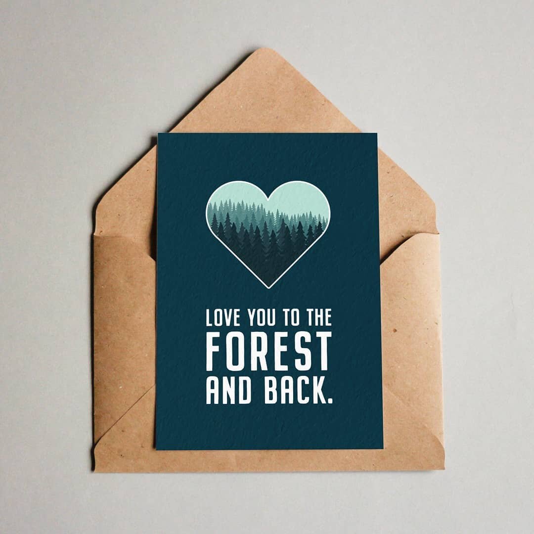 Textured Valentine's Day cards available in my Etsy shop (link in profile bio) 🌲💌🏔
&bull;
Each A6 card comes complete with a brown recycled kraft envelope, inside a compostable bag and posted in a cardboard envelope ♻️
&bull;
Free UK postage 📮
&b