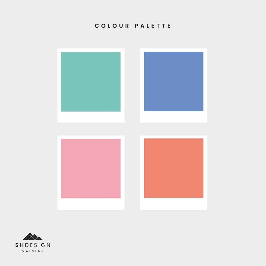 My favourite part of designing logos is picking the right colour palette 🌈
&bull;
These uplifting pastel shades were chosen last year for a client who wanted her logo's colours to reflect her consulting room &quot;a calm place, but also a positive p