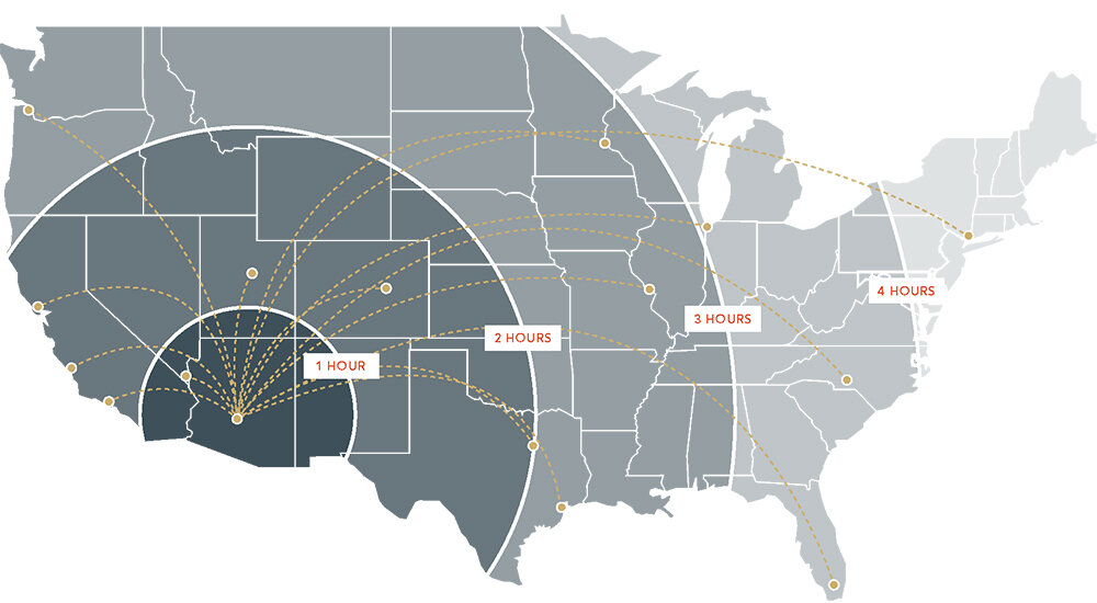 Air Travel Time - Vector