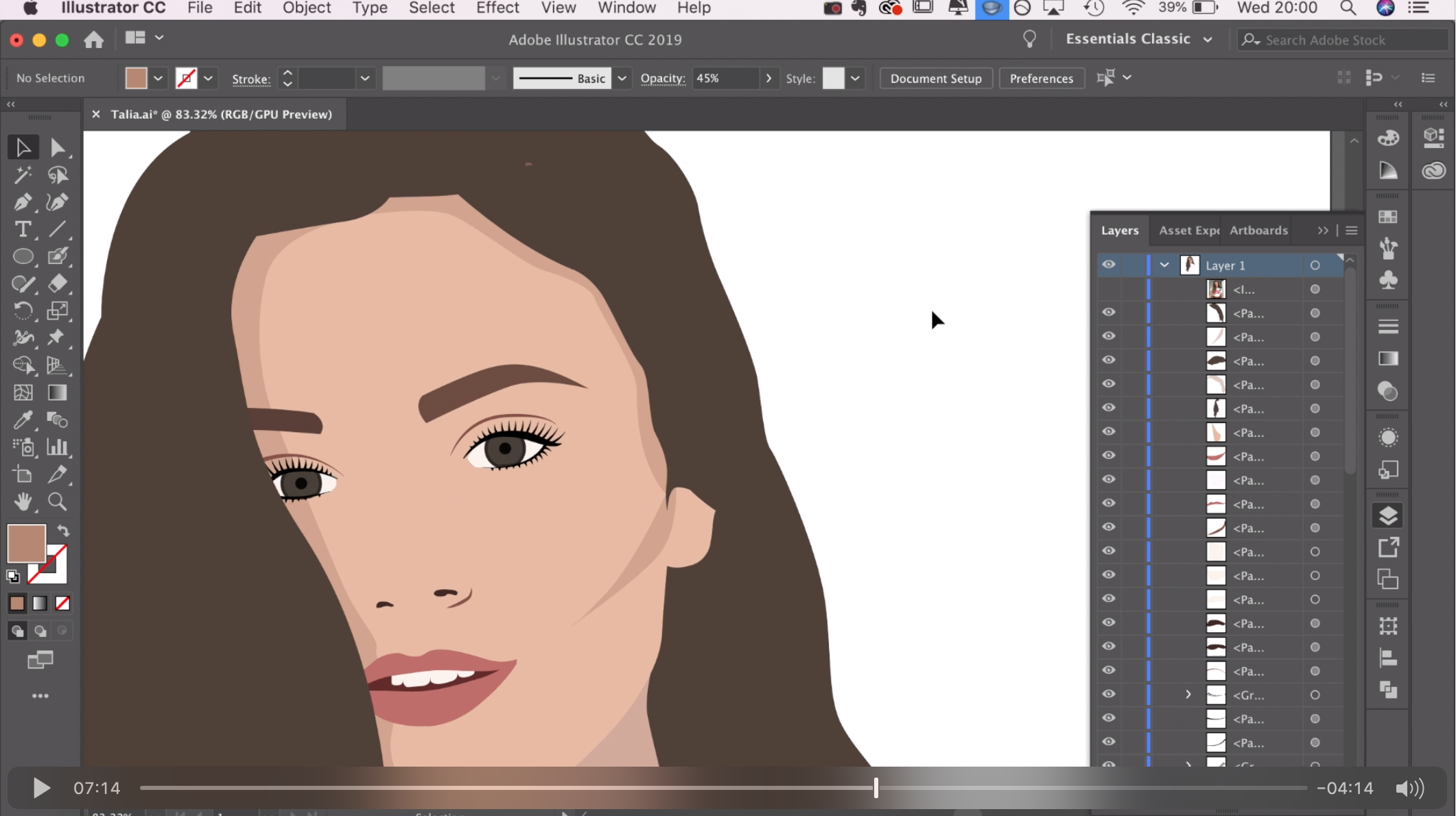 How To Make A Vector Portrait | Adobe Illustrator Tutorial — Alice Thorpe