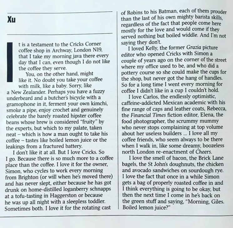 The Times Magazine, July 8th 2017, Giles Coren