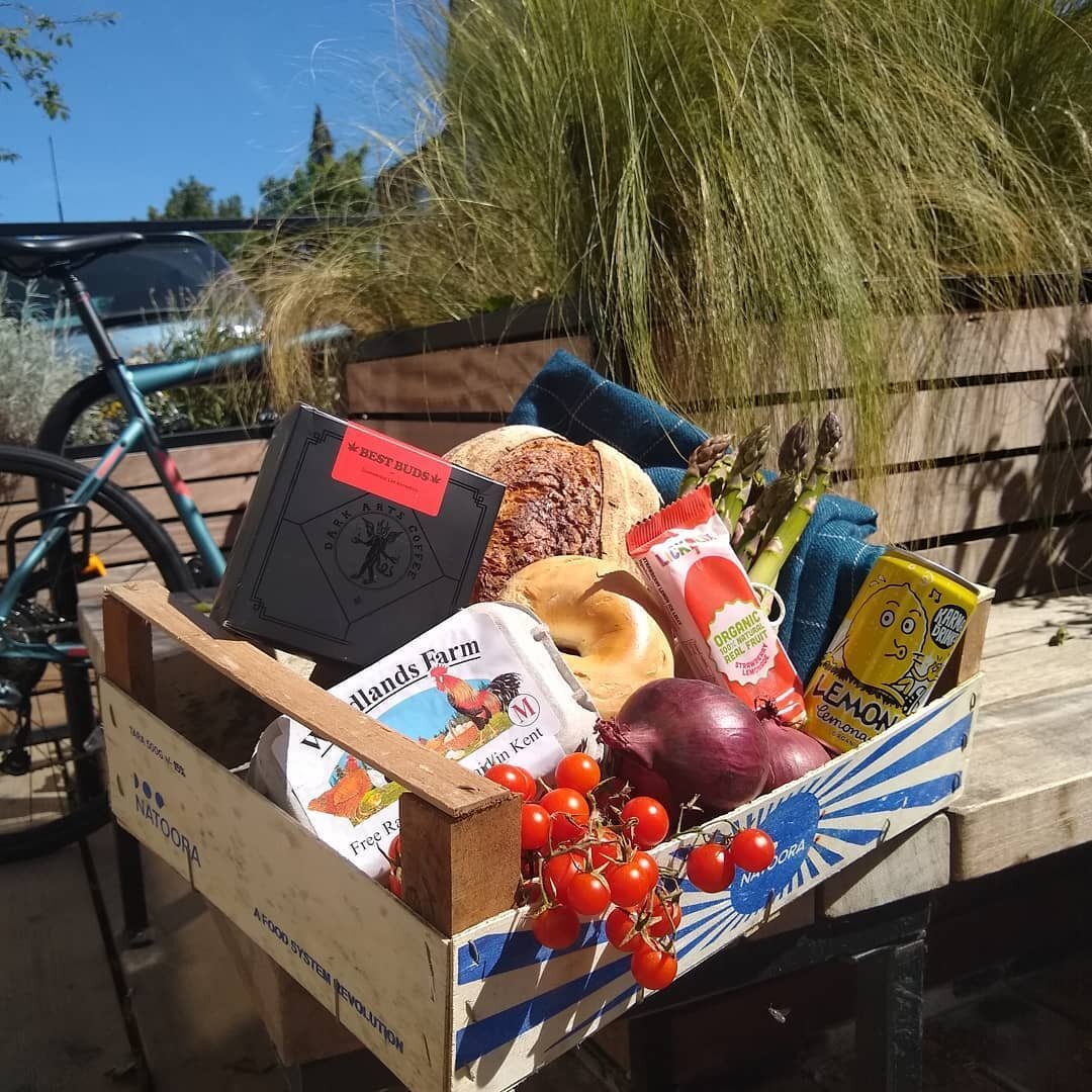 @darkartscoffee beans
@breadbybike sourdough
@natoora fruit and veg
@lickalixltd ice lollies

Plus lovely coffee, sandwiches &amp; cake

Wednesday til Saturday 9am-2pm

#unfurloughedandoverhere