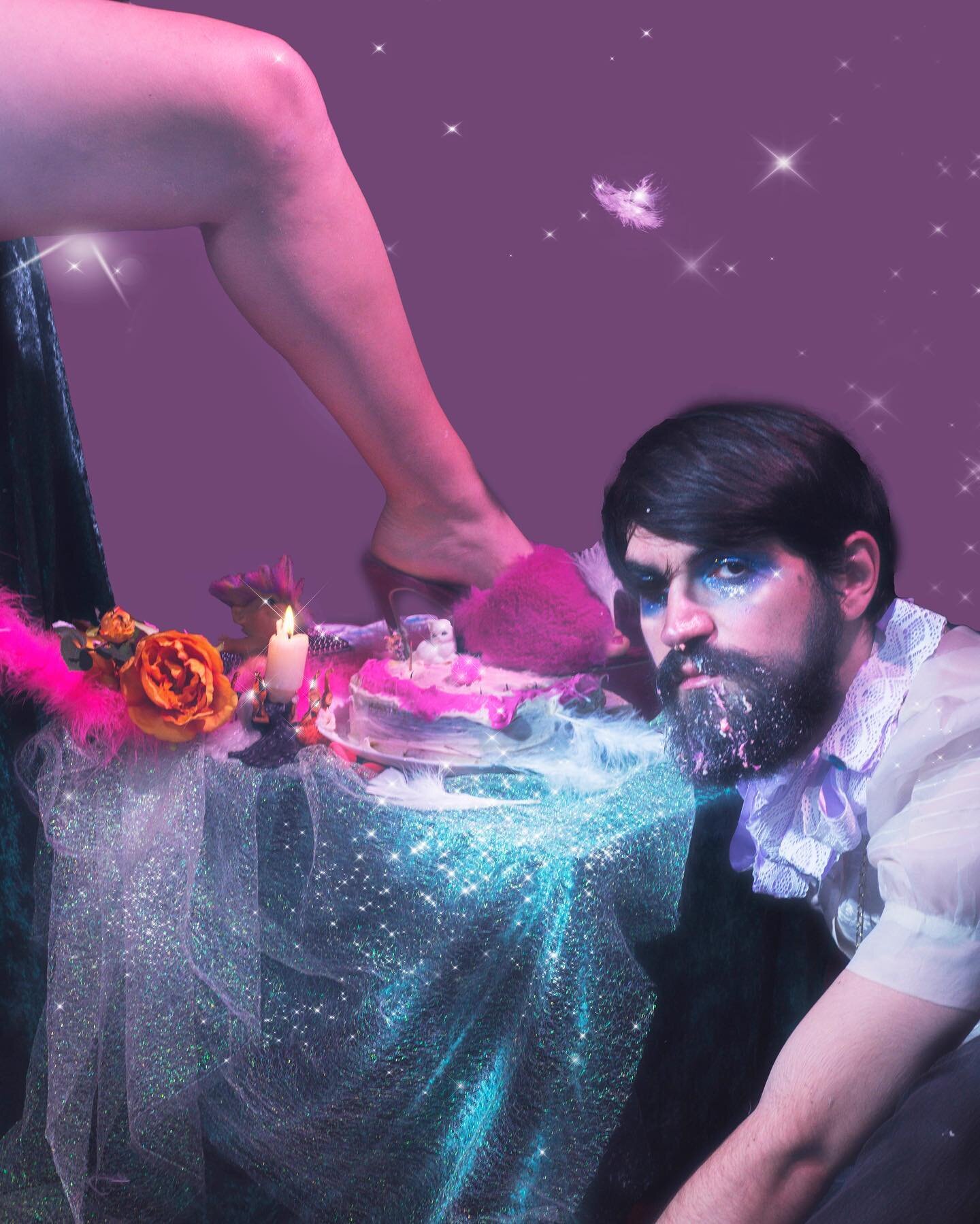 🎂 clown behavior 🎂 

Reworking some old images to make something fun and new :). 

#photography #cake #setdesign #queer #barbie #camp #mua #makeup #love #pretty #foodporn #sparkle #feet