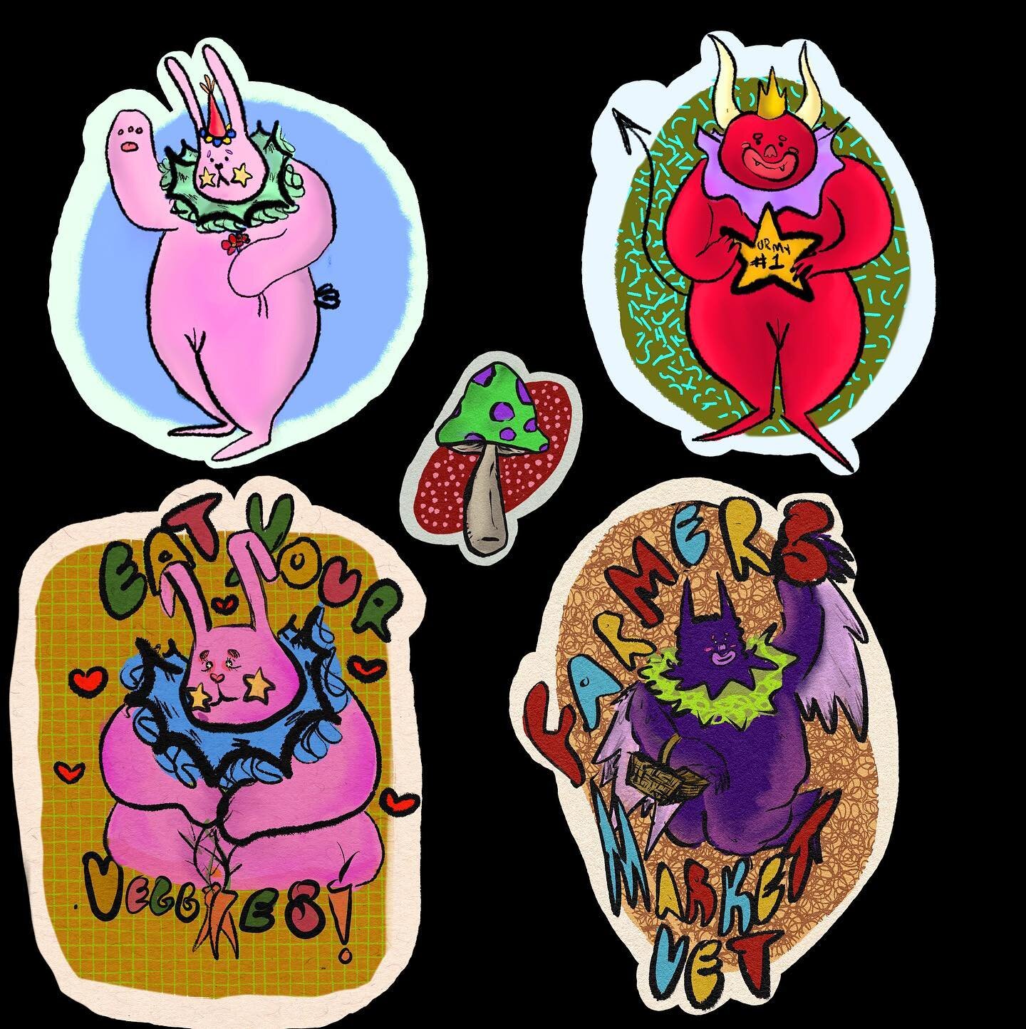 goblin stickers are hot off the press!! Dm to purchase 💕💕💕#goblin #goblincore #cute #stickers #sticker #illustration #illustrator #lgbt #transartist #goblintown