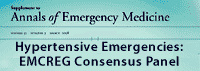 Management of Hypertension and Hypertensive Emergencies in the Emergency Department: The EMCREG-International Consensus Panel Recommendation
