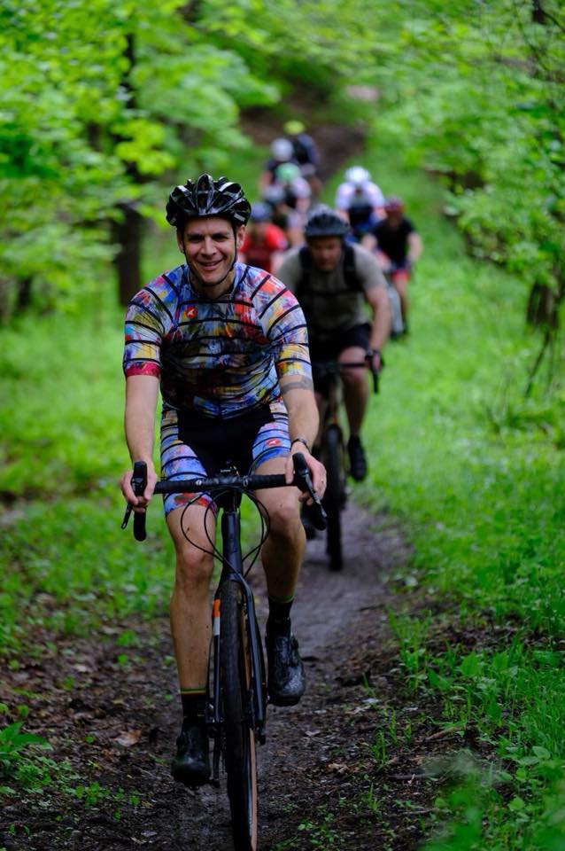  Joseph Conrad-Ferm wearing his Artist series cycling kit, from Pactimo ltd. 