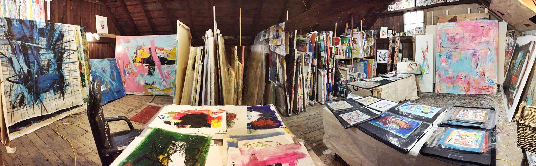  Saugerties, NY studio of JCF. 